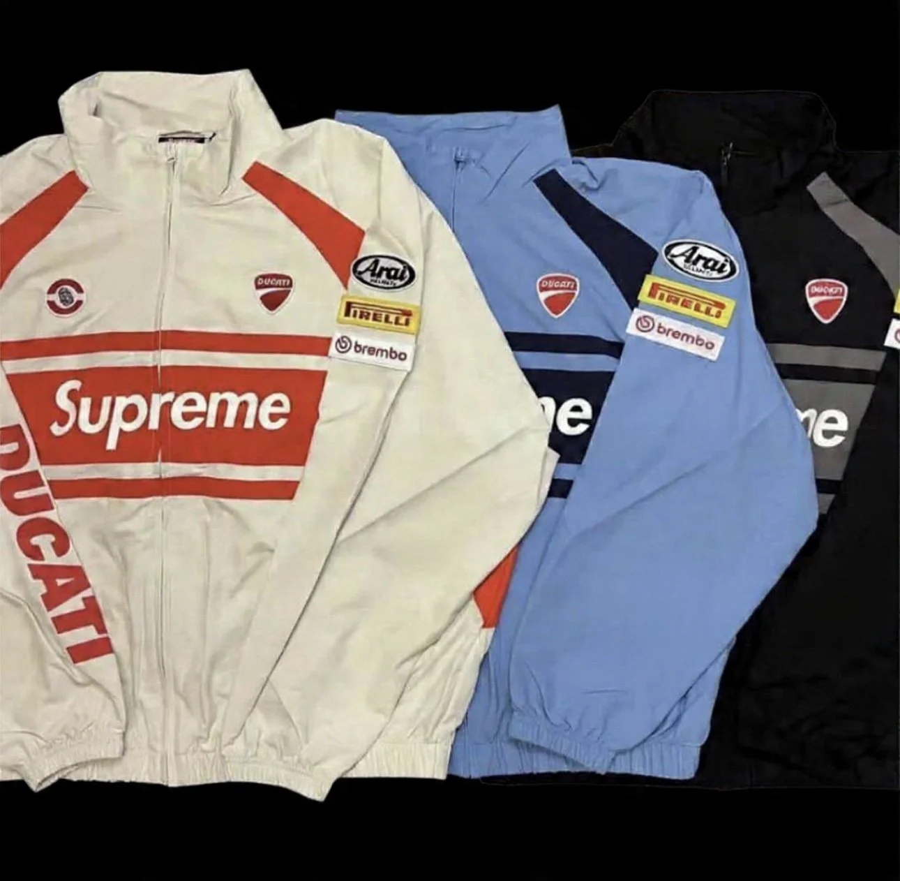 S*preme x D*cati Track Jacket