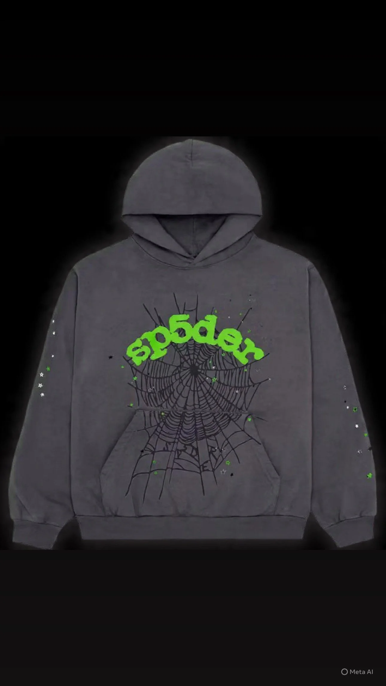 Sp*der Wait Web Hoodie Slate Grey (On Hand) (SIZE S)