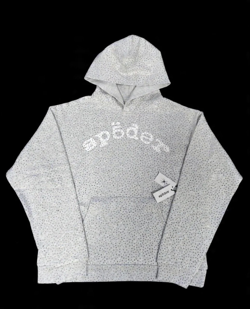Sp*der Rhinestone Hoodie 'Grey'