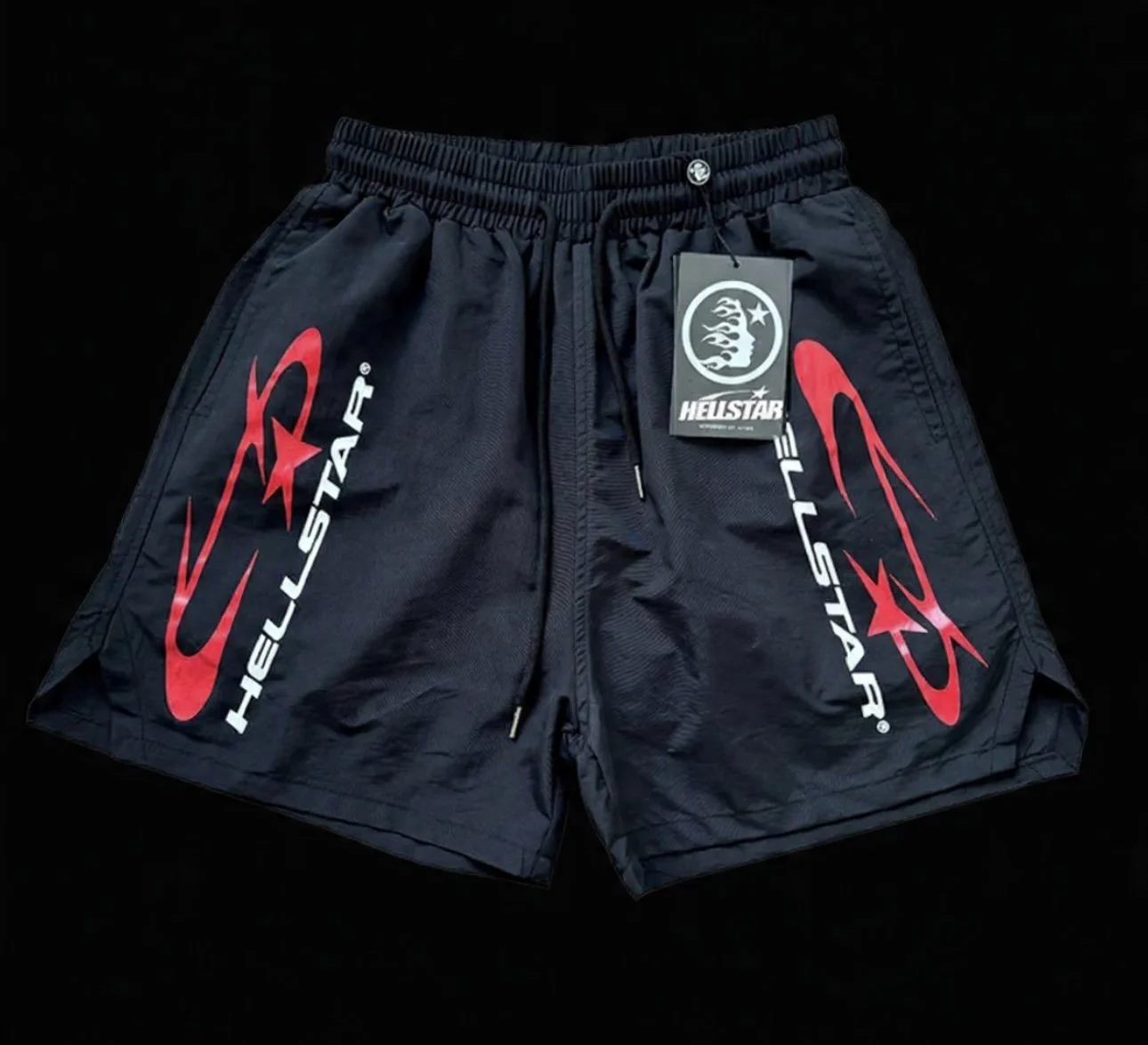 H*llstar Cursive Star Side Logo Sport Shorts 'Red'