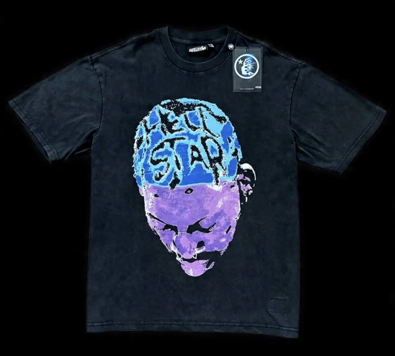 H*llstar Dennis Rodman Rhinestone T-Shirt 'Purple'