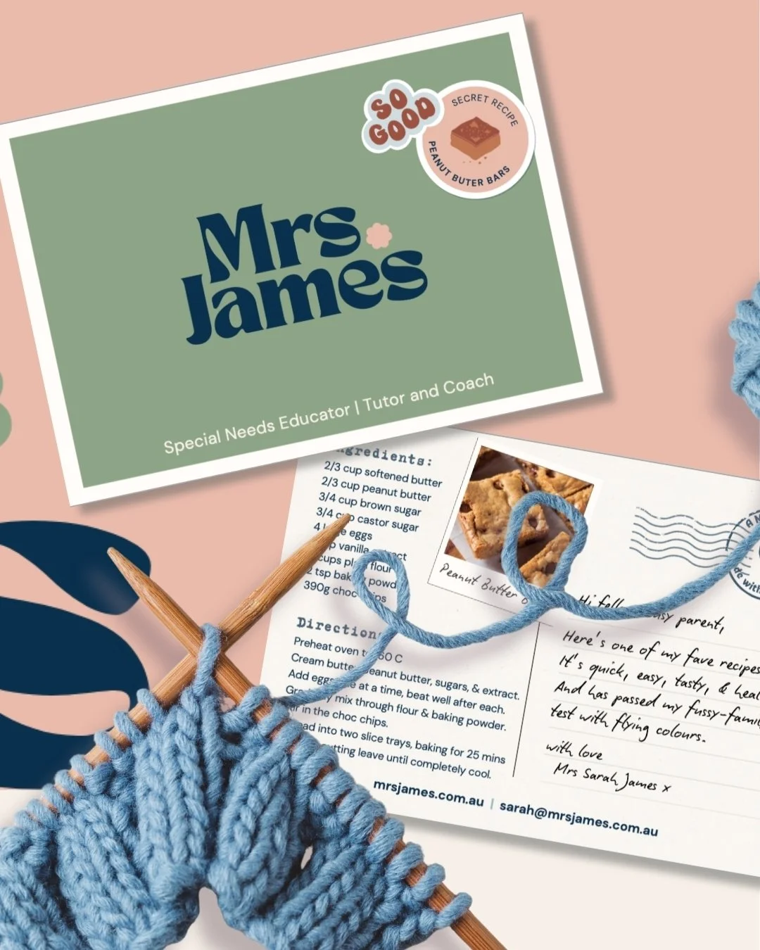 Mrs James brand identity showcase 7