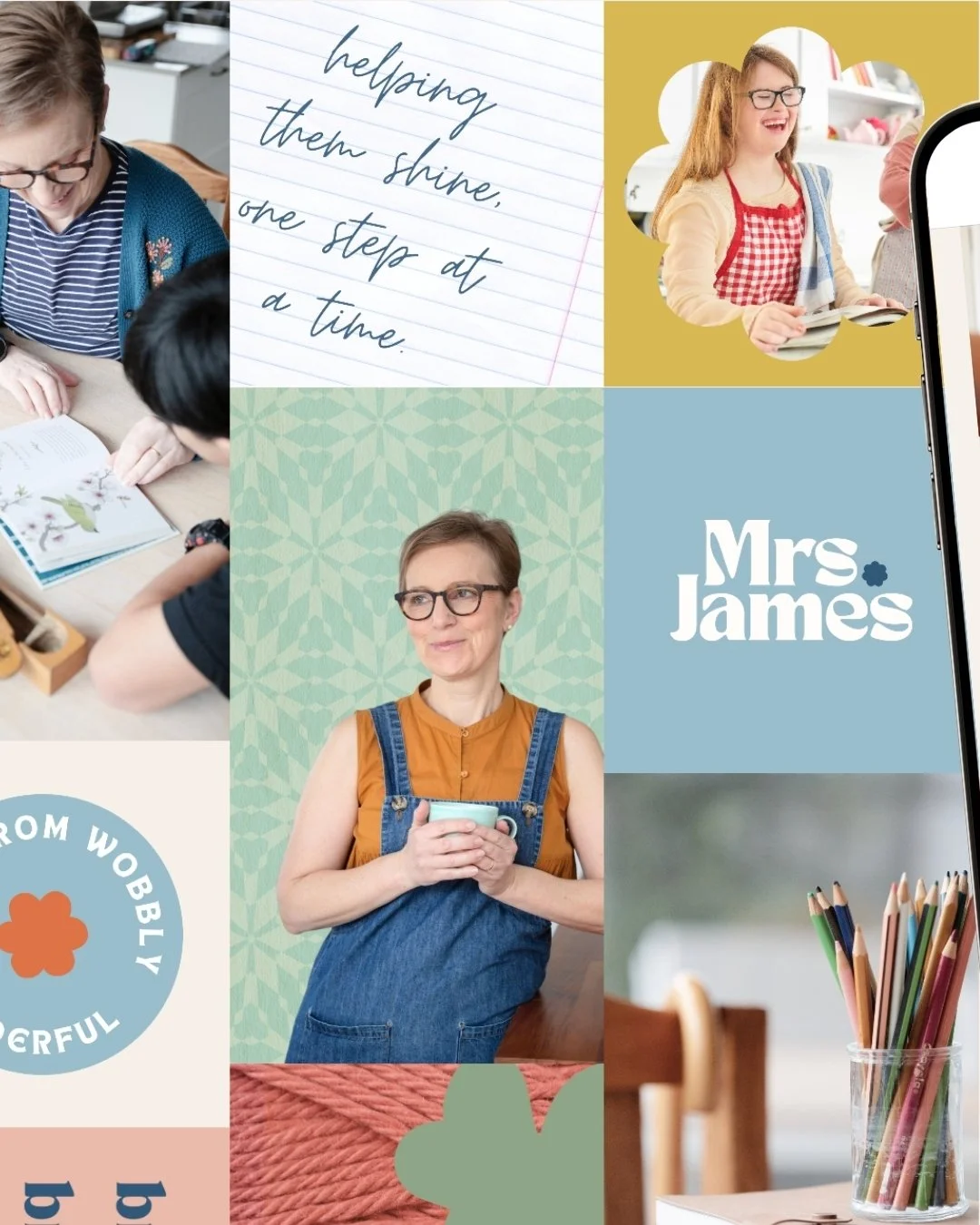 Mrs James brand identity showcase 4