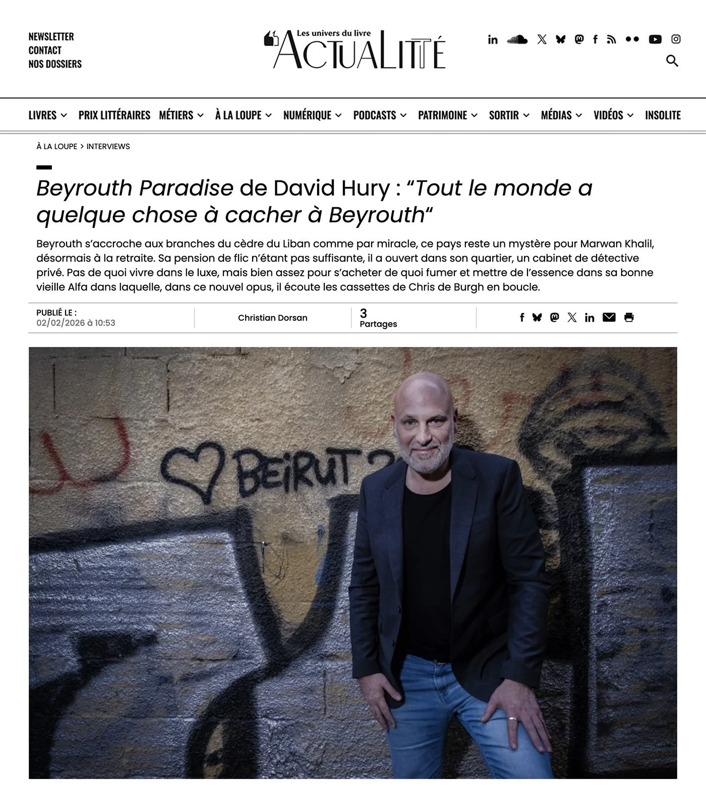 Beyrouth Paradise (ActuaLitté)