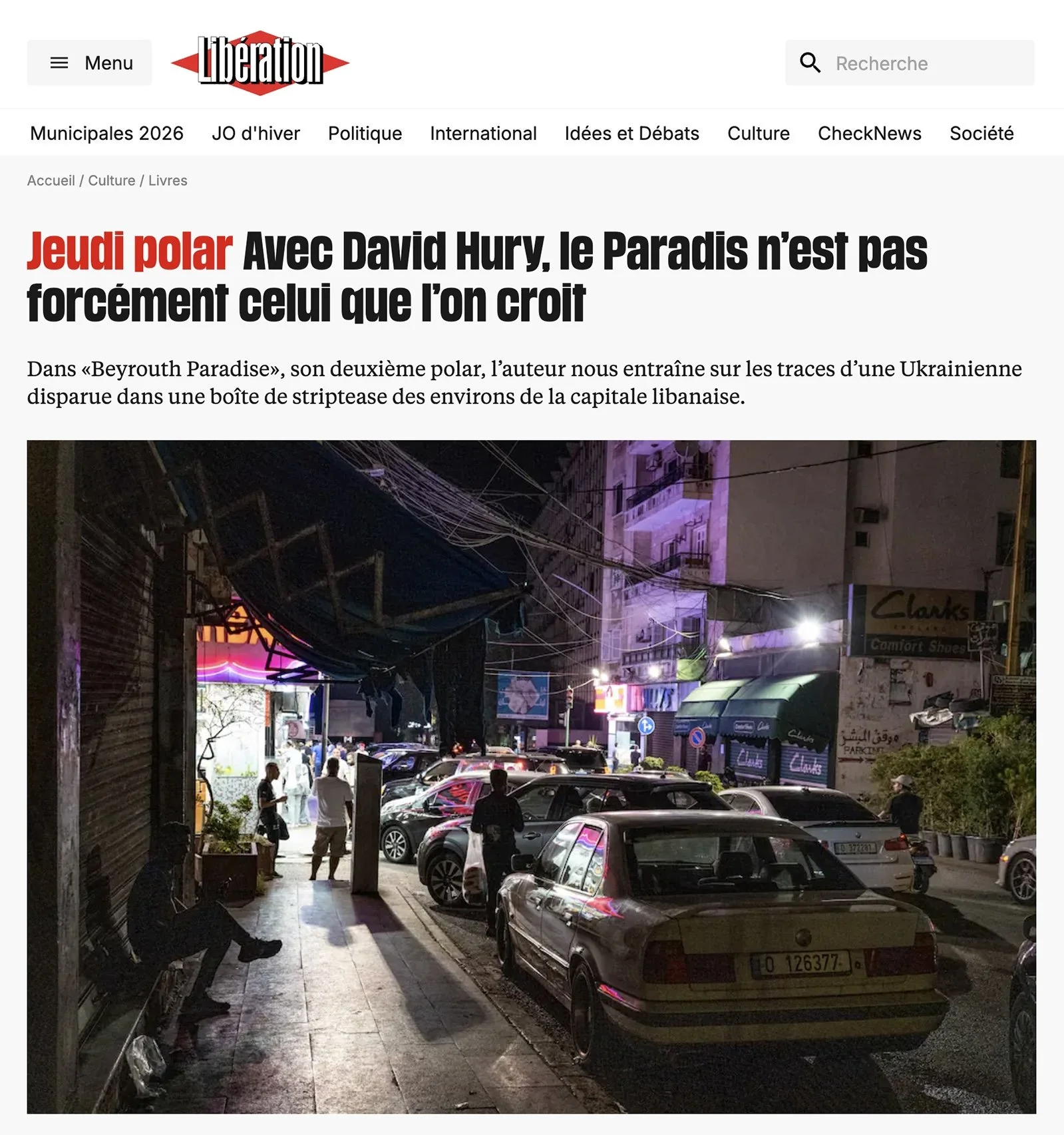 Beyrouth Paradise (Libération)