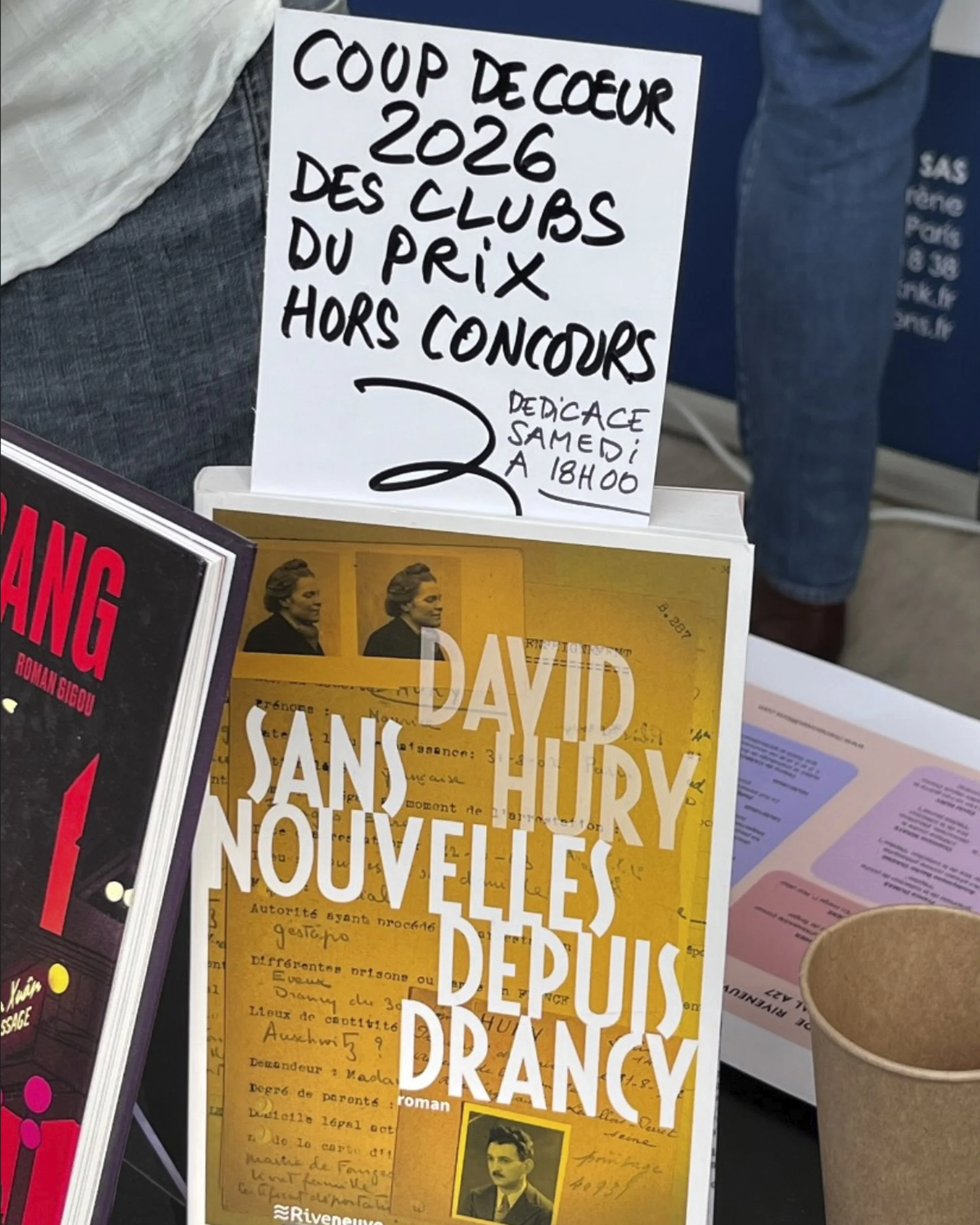 Sans nouvelles depuis Drancy, Coup de ♥️ des Clubs du Prix Hors Concours