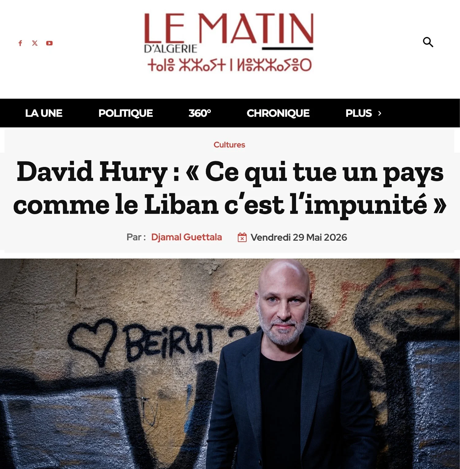 Beyrouth Paradise (Le Matin d’Algérie)