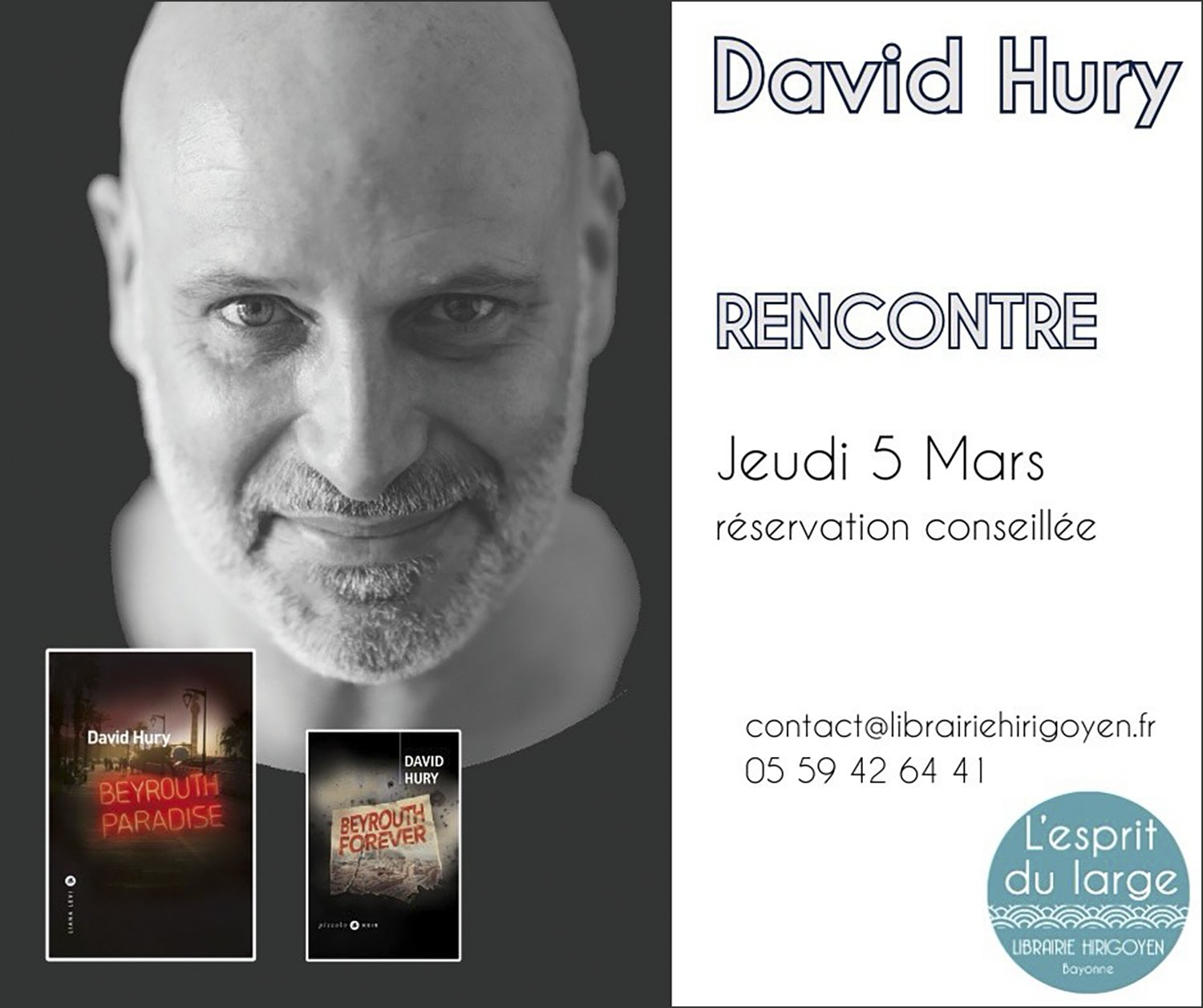 Beyrouth Paradise, rencontre à Bayonne (5 mars)