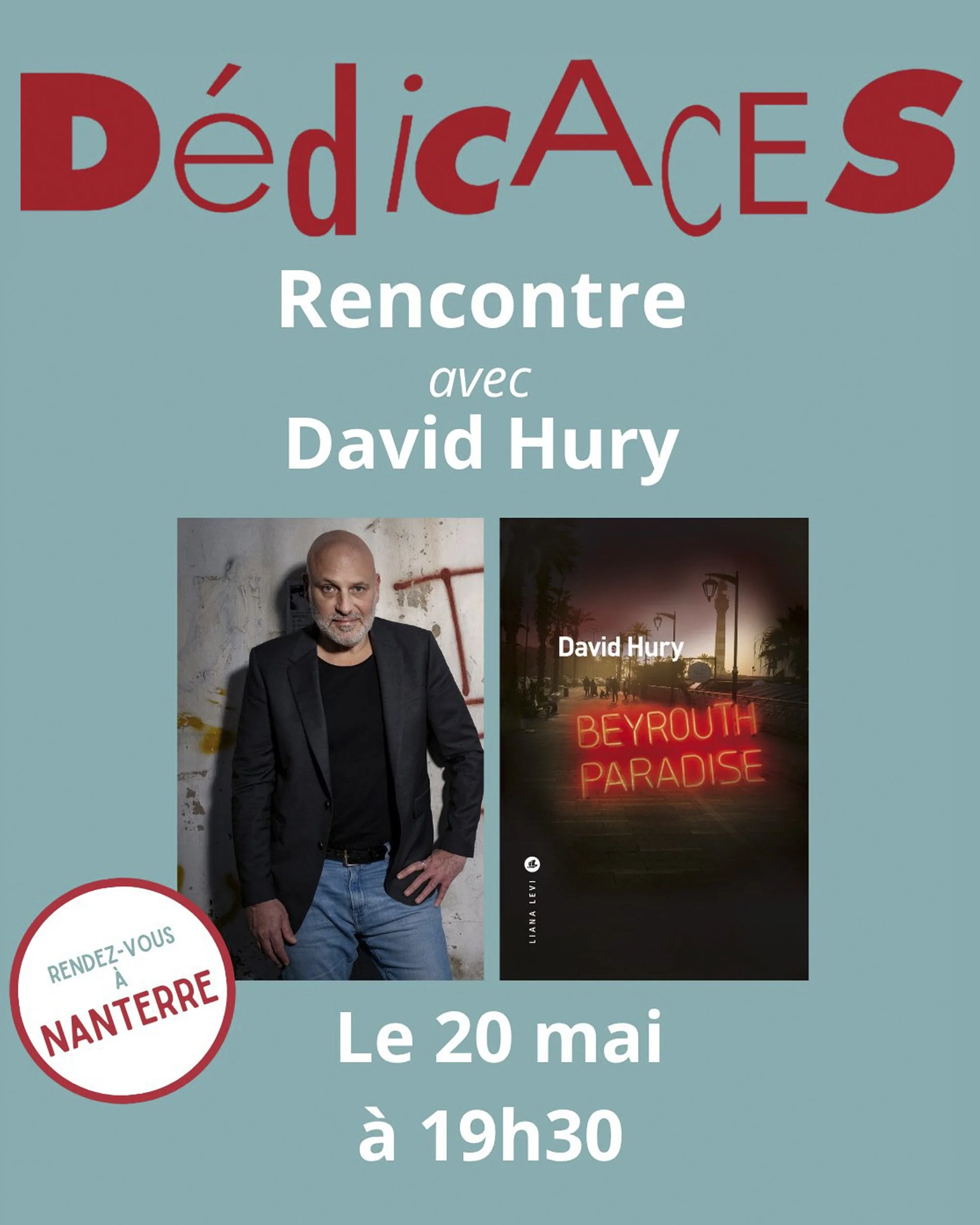 Beyrouth Paradise, dédicace à Nanterre (20 mai)