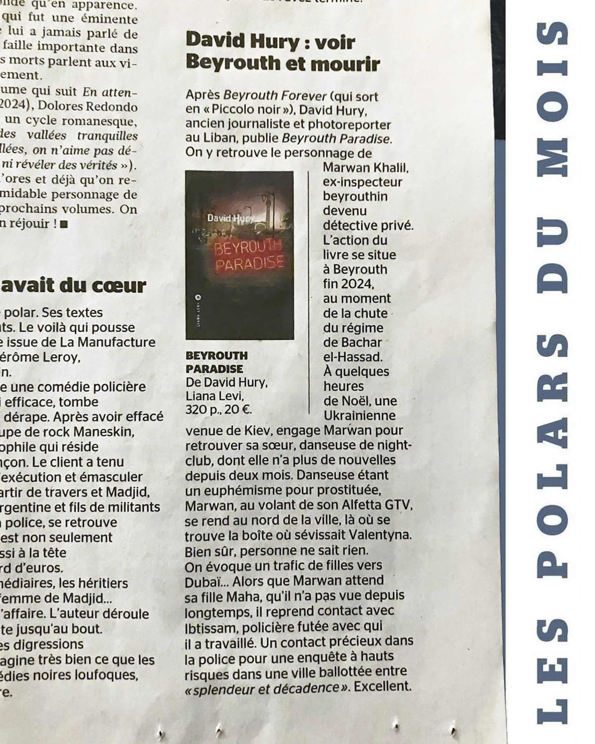 Beyrouth Paradise (Figaro Littéraire)