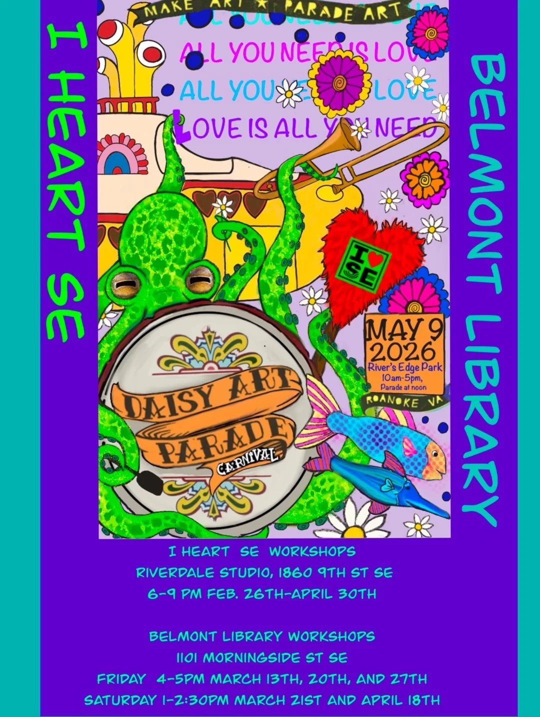 Southeast Roanoke Daisy Art Parade Workshops