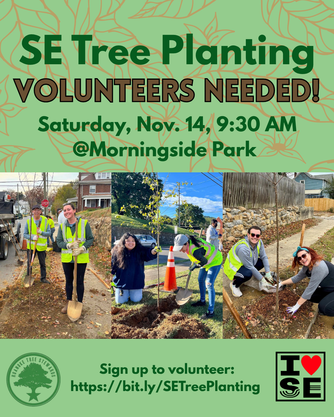 SE Tree Planting at Morningside Park: Volunteers Needed!
