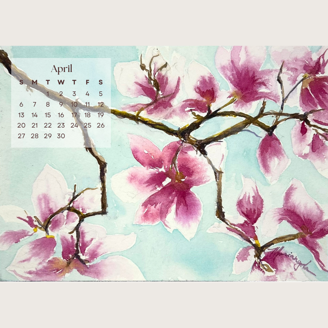 Artistic 2025 wall calendar