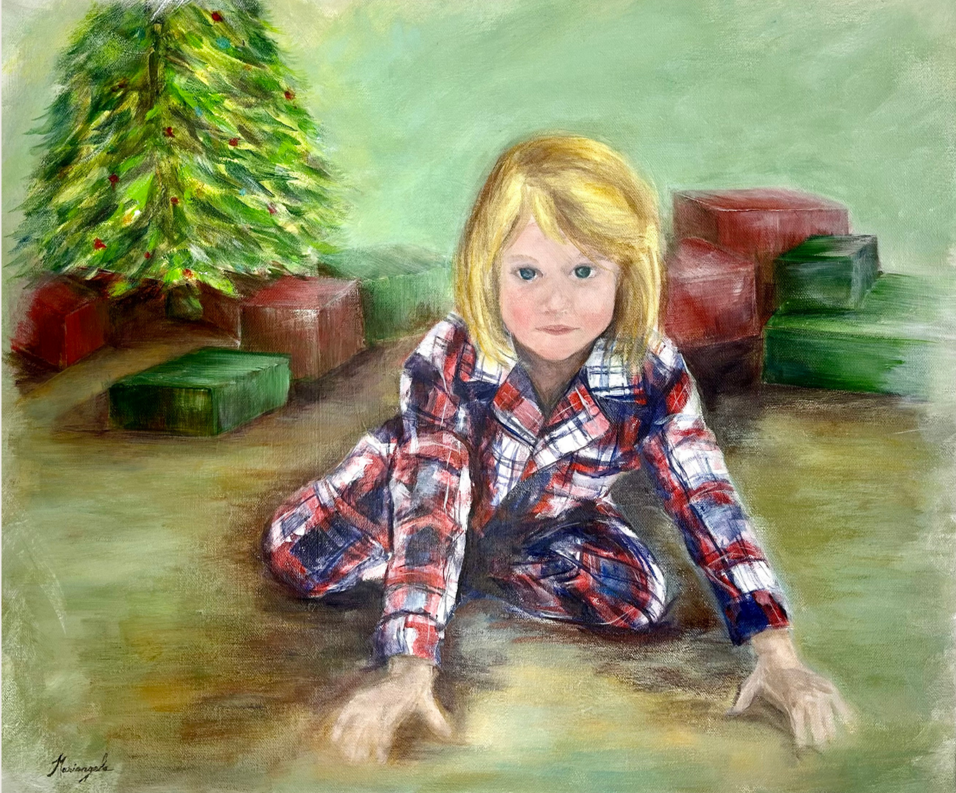 Analisa, 20 x 24 acrylic on canvas