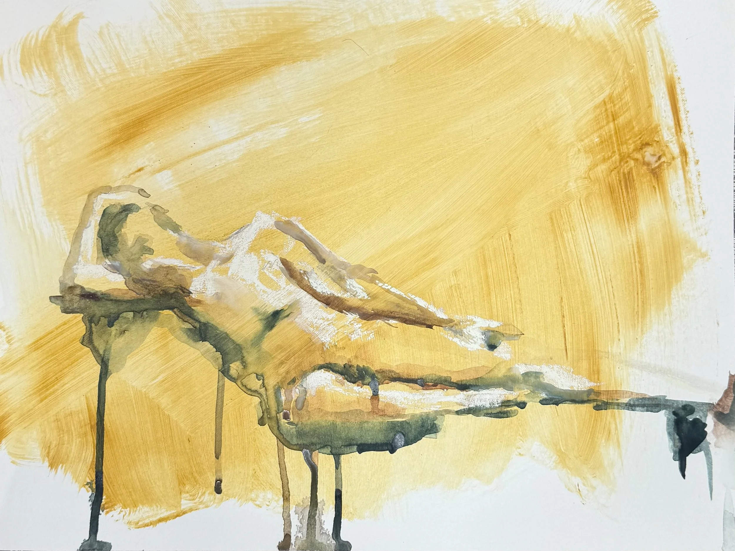 Reclining Figure, Bent Knee