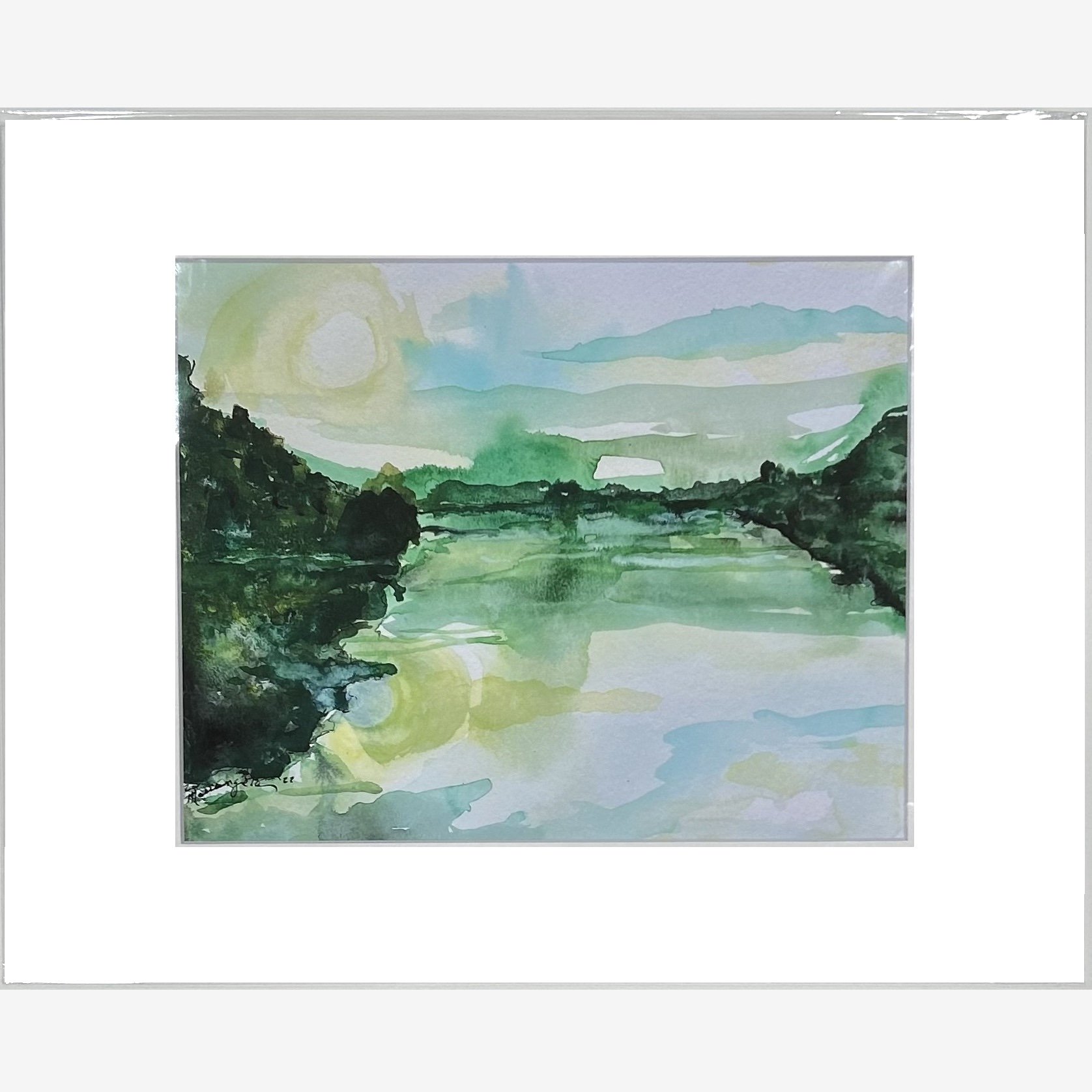 8x10 Winter Sunrise, Lake Lure - w.jpeg