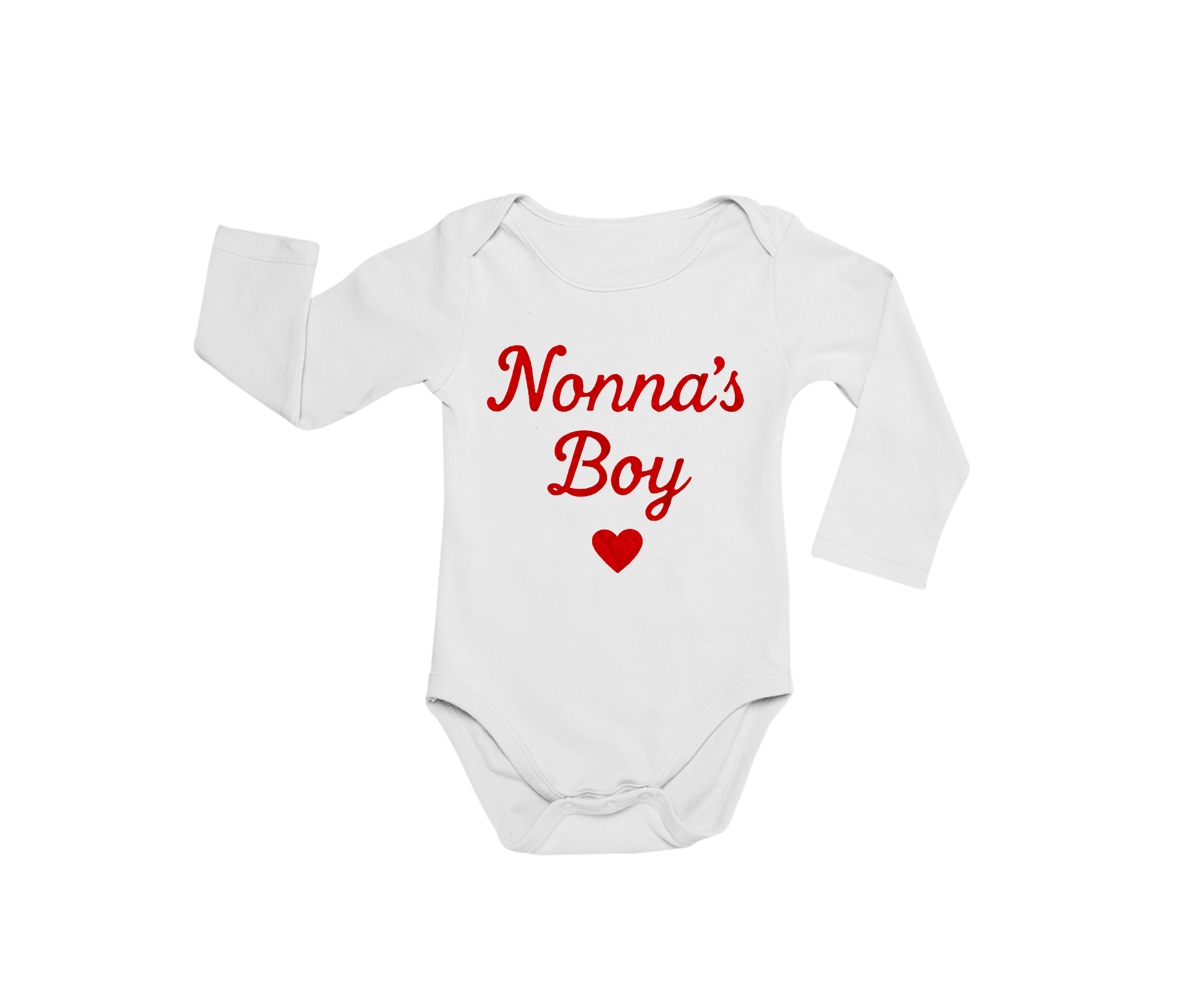 Nonna’s Baby Outfit – Italian Grandma Infant Clothing, Soft Cotton Baby Shower Gift