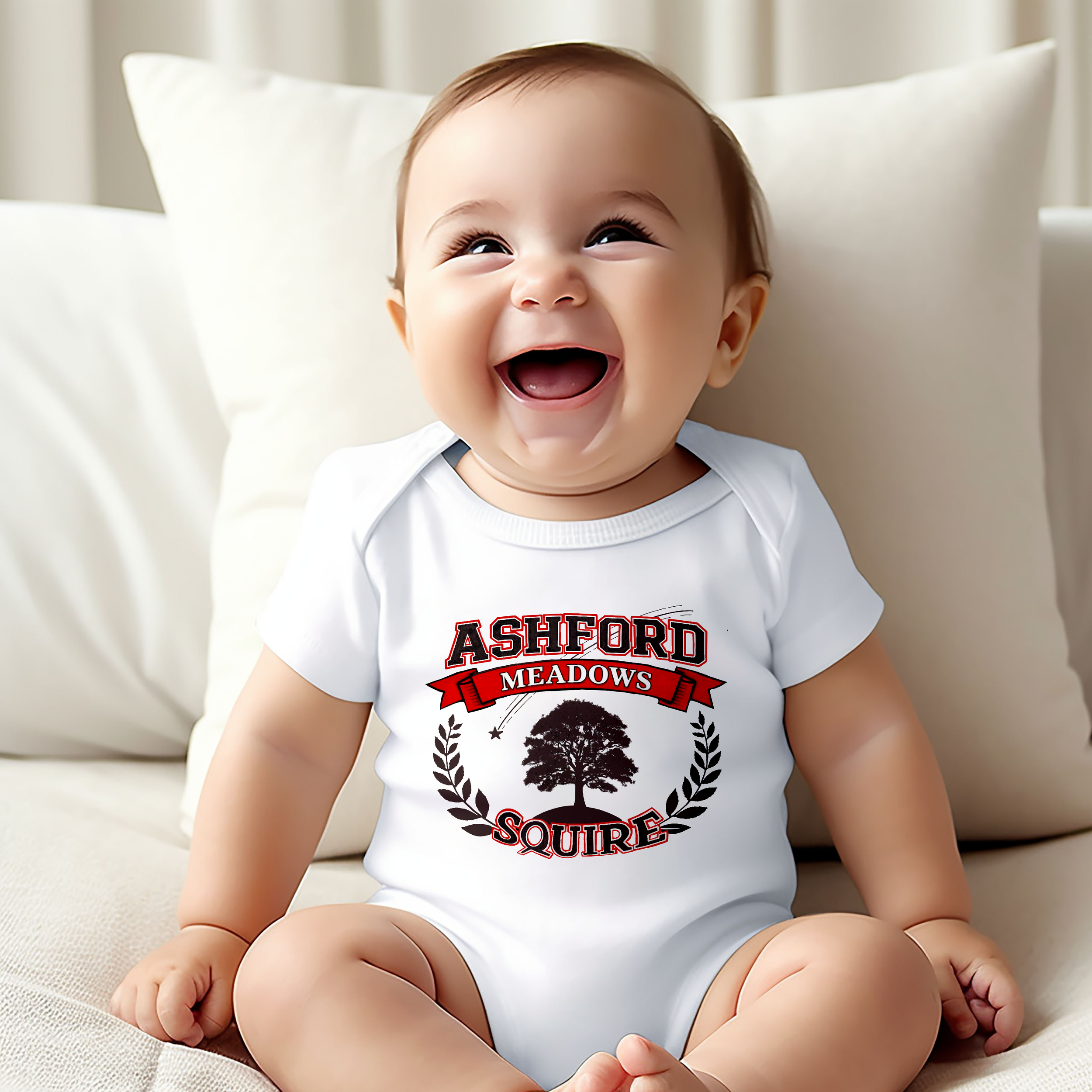 Fantasy Baby Outfit – Ashford Meadows Squire Design, Medieval Knight Infant Clothing, Newborn Gift