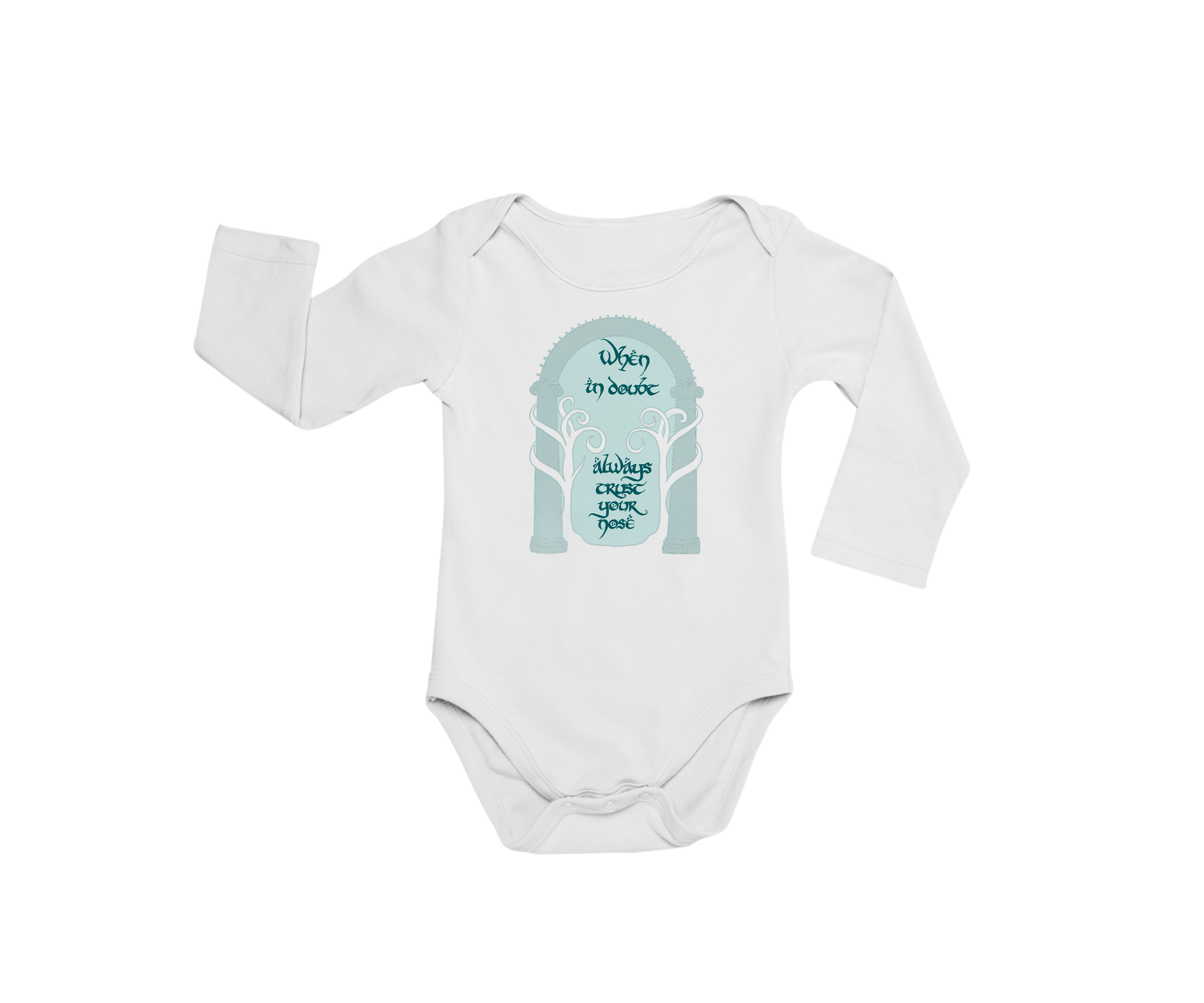 Long Sleeve Gandalf Quote Baby Outfit