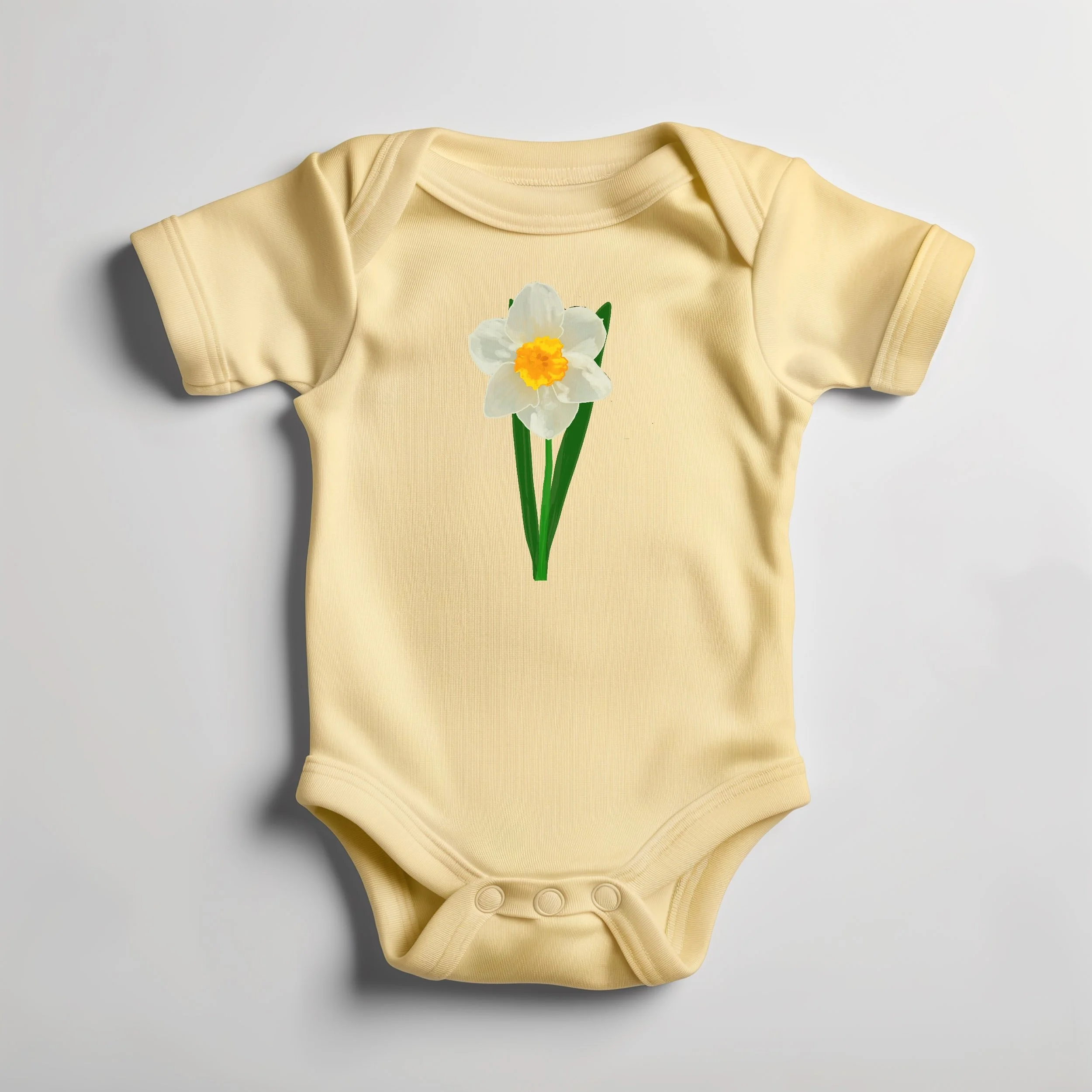 Spring Daffodil Baby Shower Outfit