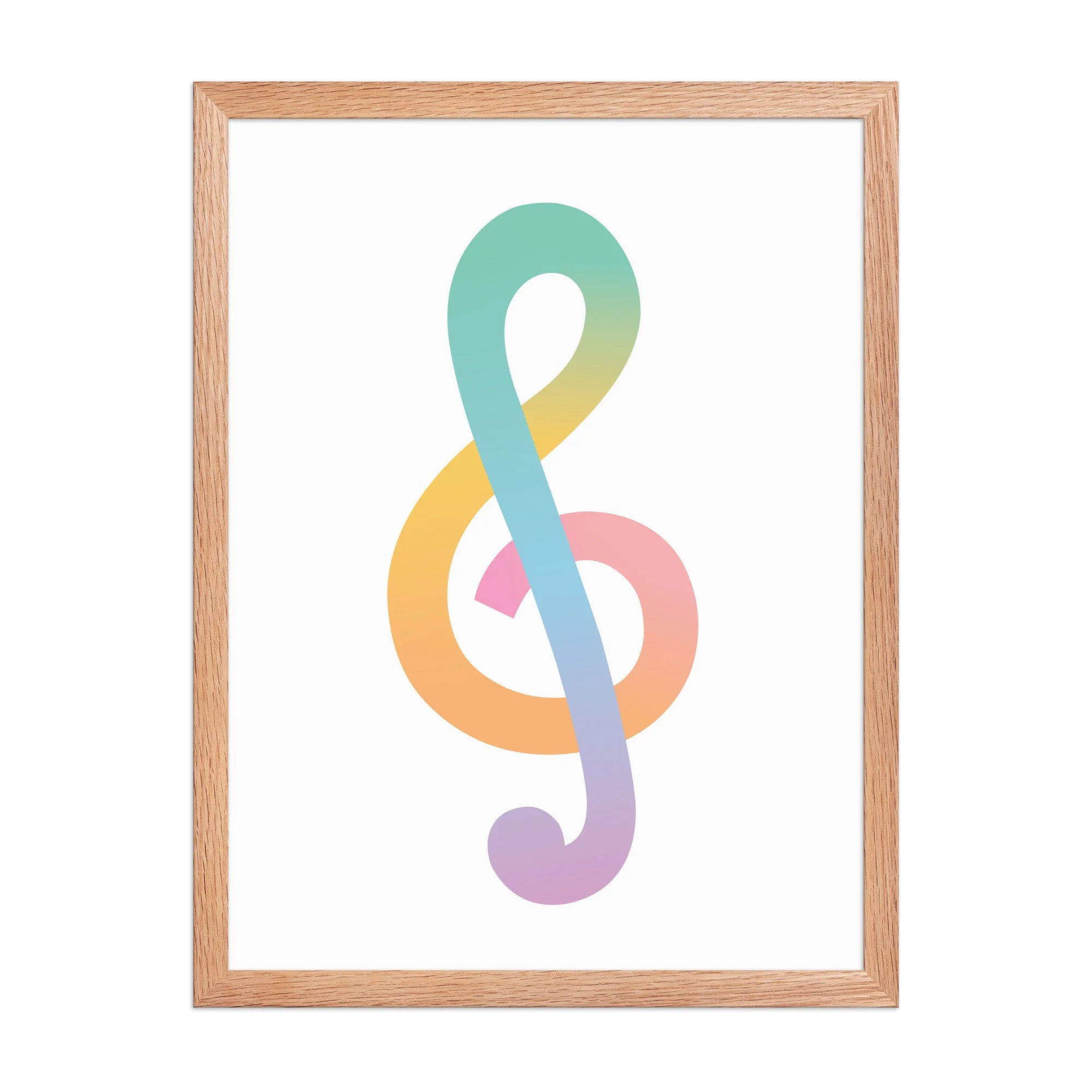 Rainbow Treble Clef