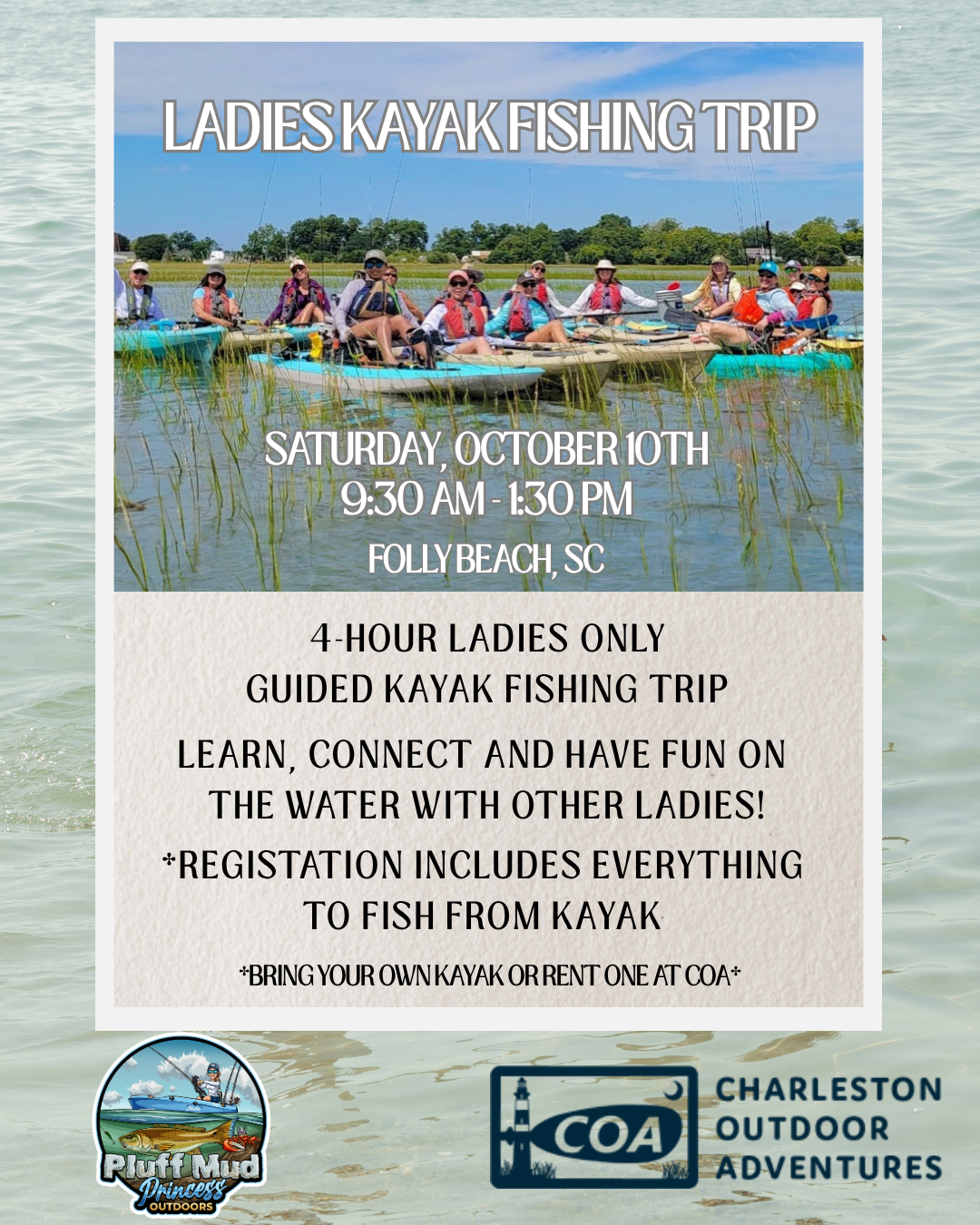Ladies Kayak Fishing Trip
