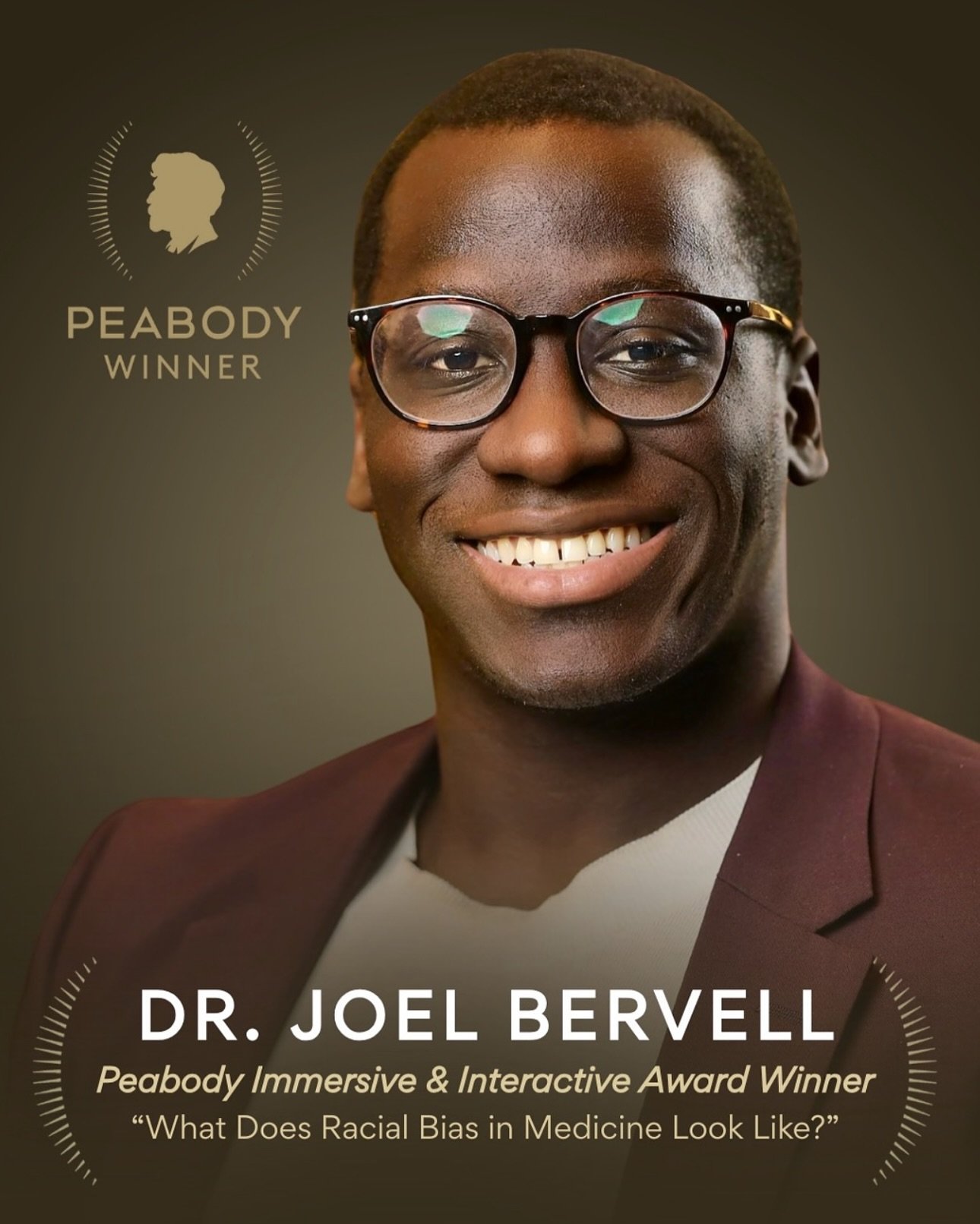 Double the honors, double the impact. Huge congratulations to Dr. @joelbervell, the &ldquo;Medical Mythbuster&rdquo;, for clinching both a Webby and a Peabody Award this week! Your dedication to uncovering truths in medicine and advocating for equity