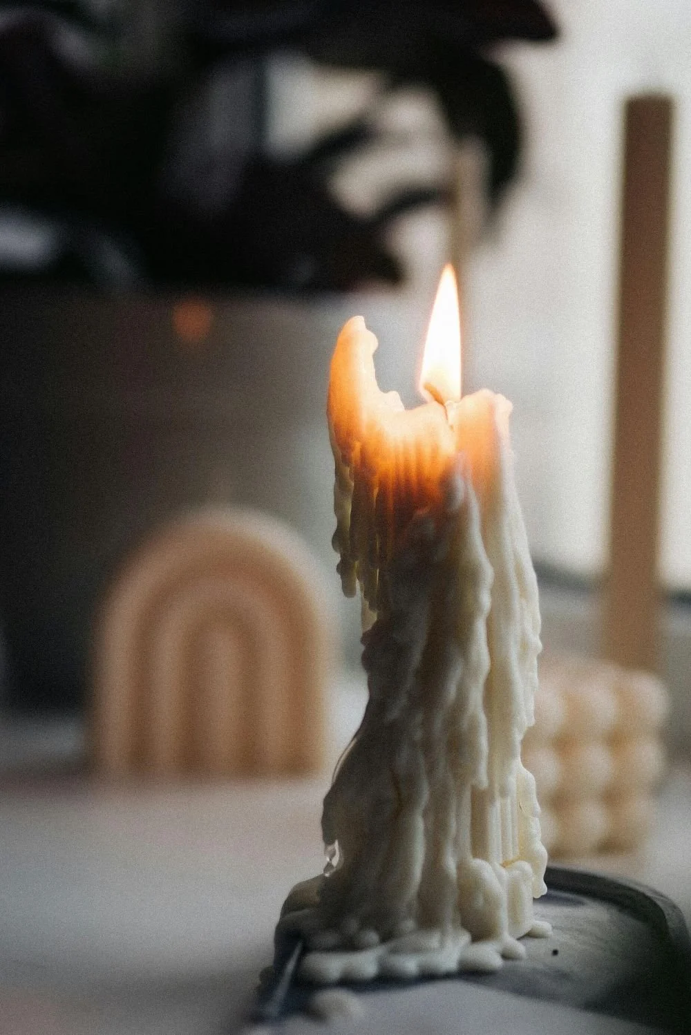 Partly burnt candle still glowing, resilience and survival in sexual trauma therapy San Antonio Texas