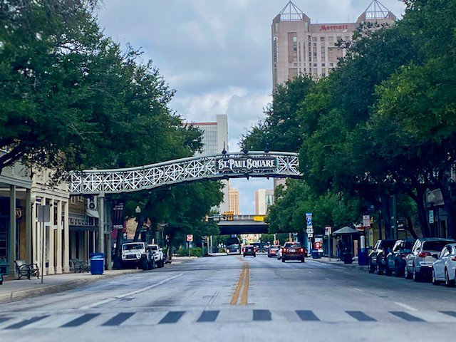 St. Paul Square where Vita Counseling Center in San Antonio, TX is located.