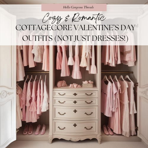 Romantic Cottagecore Valentine's Day Outfit Ideas with Sustainable Finds