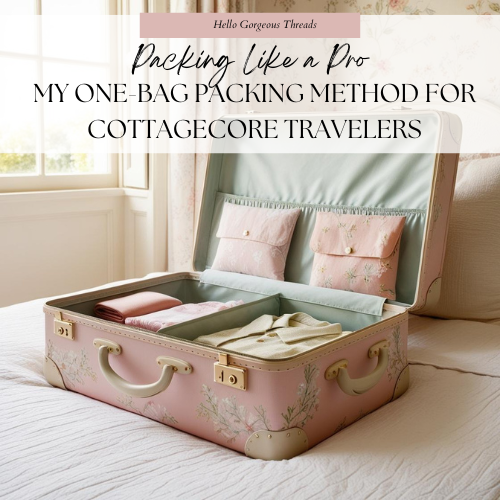 My One-Bag Packing Method for Cottagecore Travelers