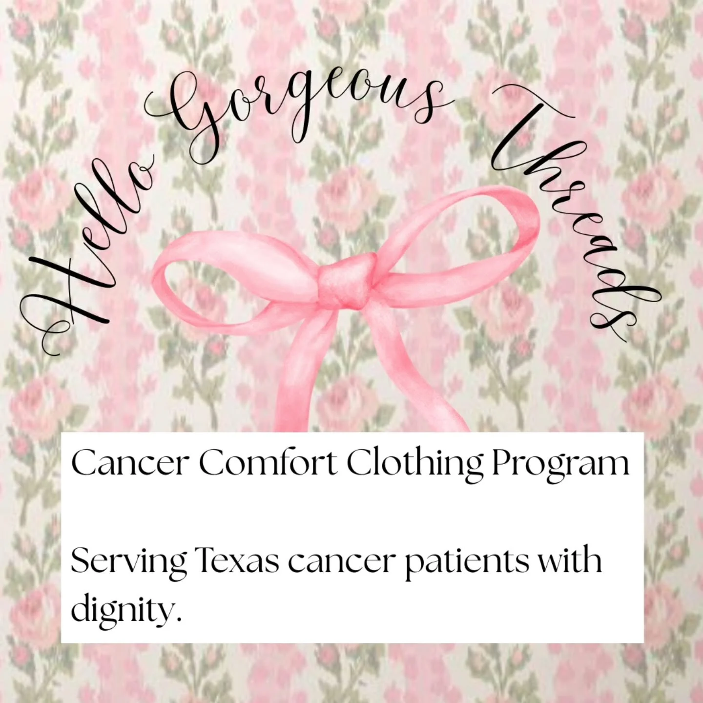 Introducing the Cancer Comfort Clothing Program.
I created this program to support Texans undergoing treatment with clothing that offers dignity, softness, and ease on long clinic days.

Here is how it works.
Donors choose one of two categories:
Comf
