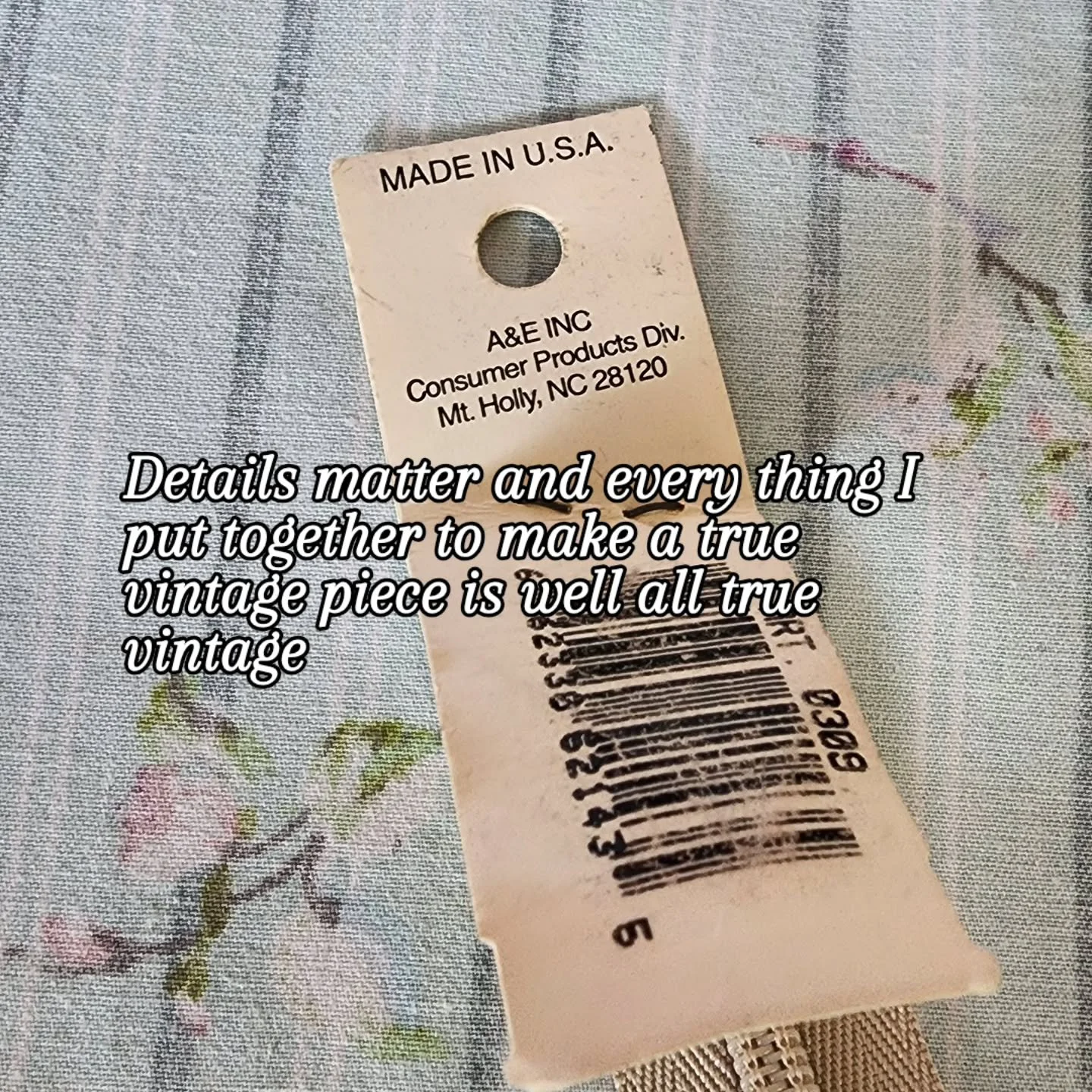 Thats what makes each piece special 🪡 All true vintage