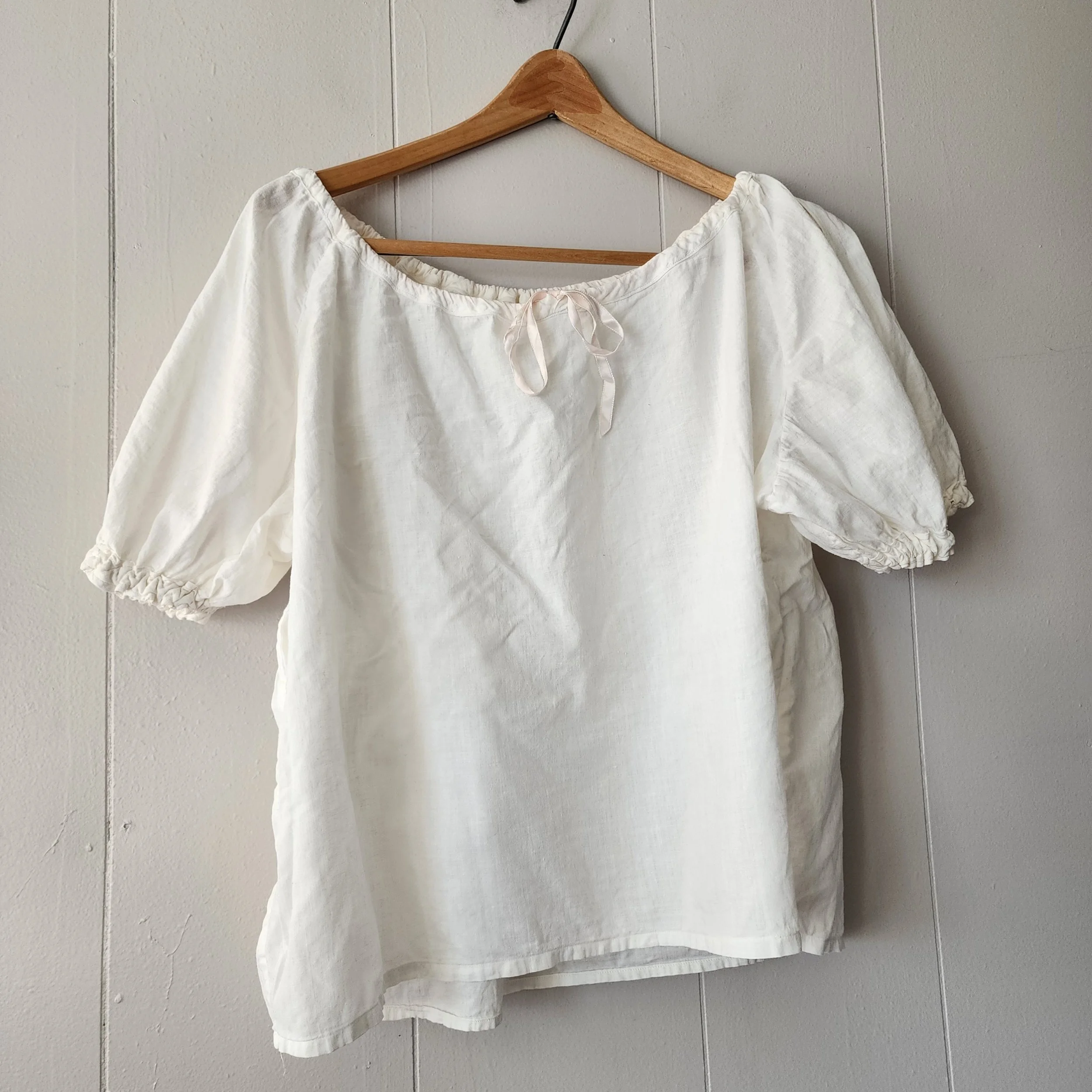 Antique Victorian/Edwardian Women’s Cotton Undergarment Set – Chemise, Petticoat & Pantaloons Eyelet Lace Trim - Hello Gorgeous Threads