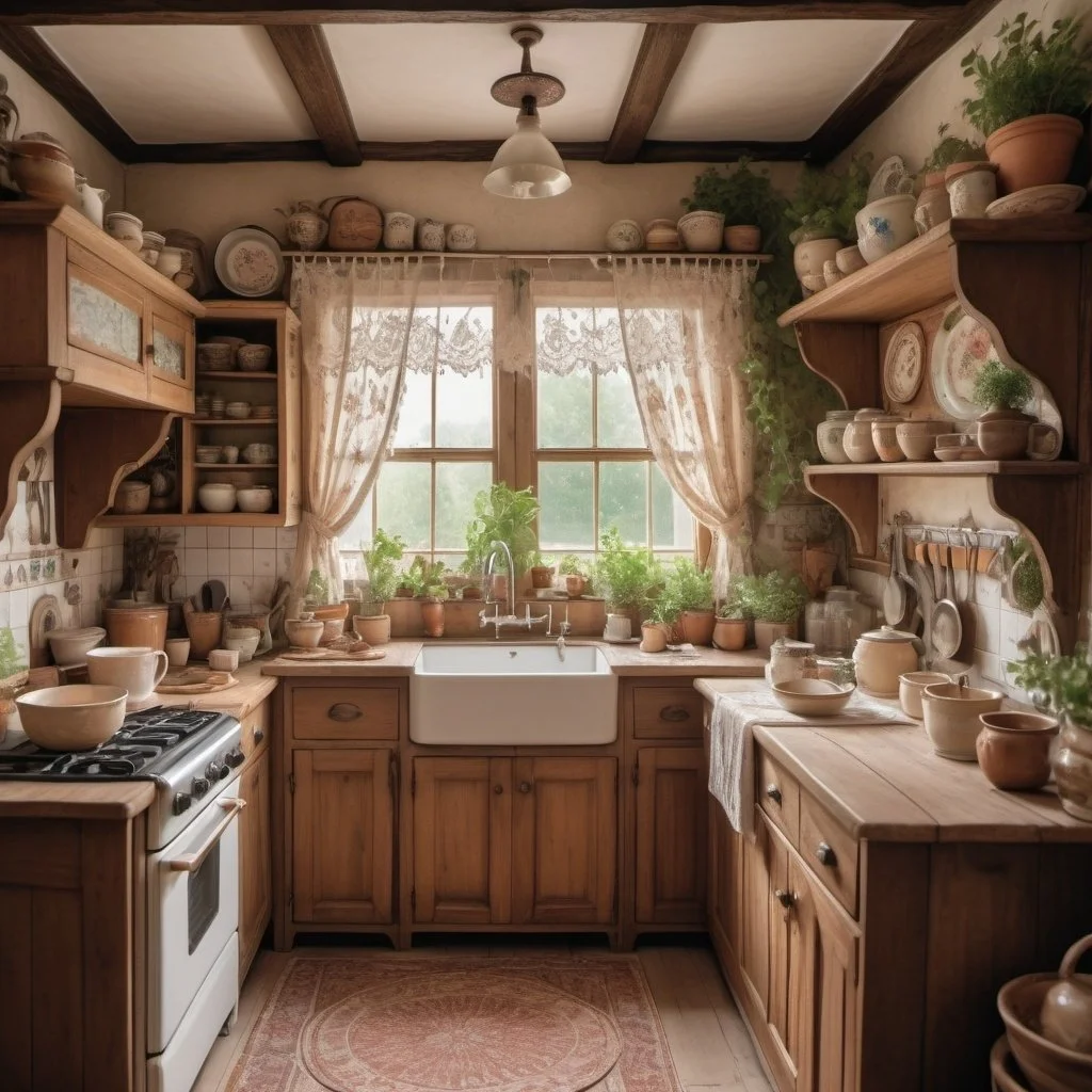 CottageCore kitchen,Cozy farmhouse kitchen essentials,