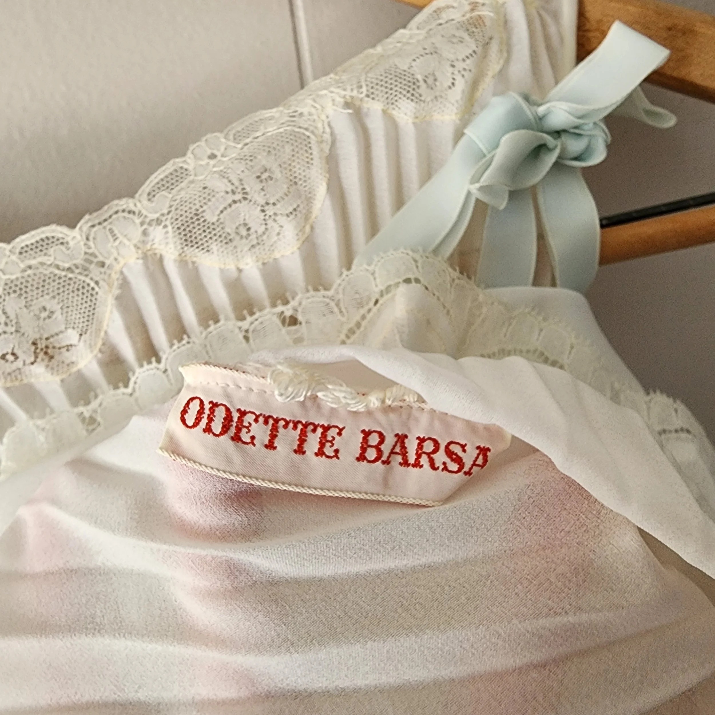 Original Odette Barsa Pleated Nylon Peignoir - Hello Gorgeous Threads