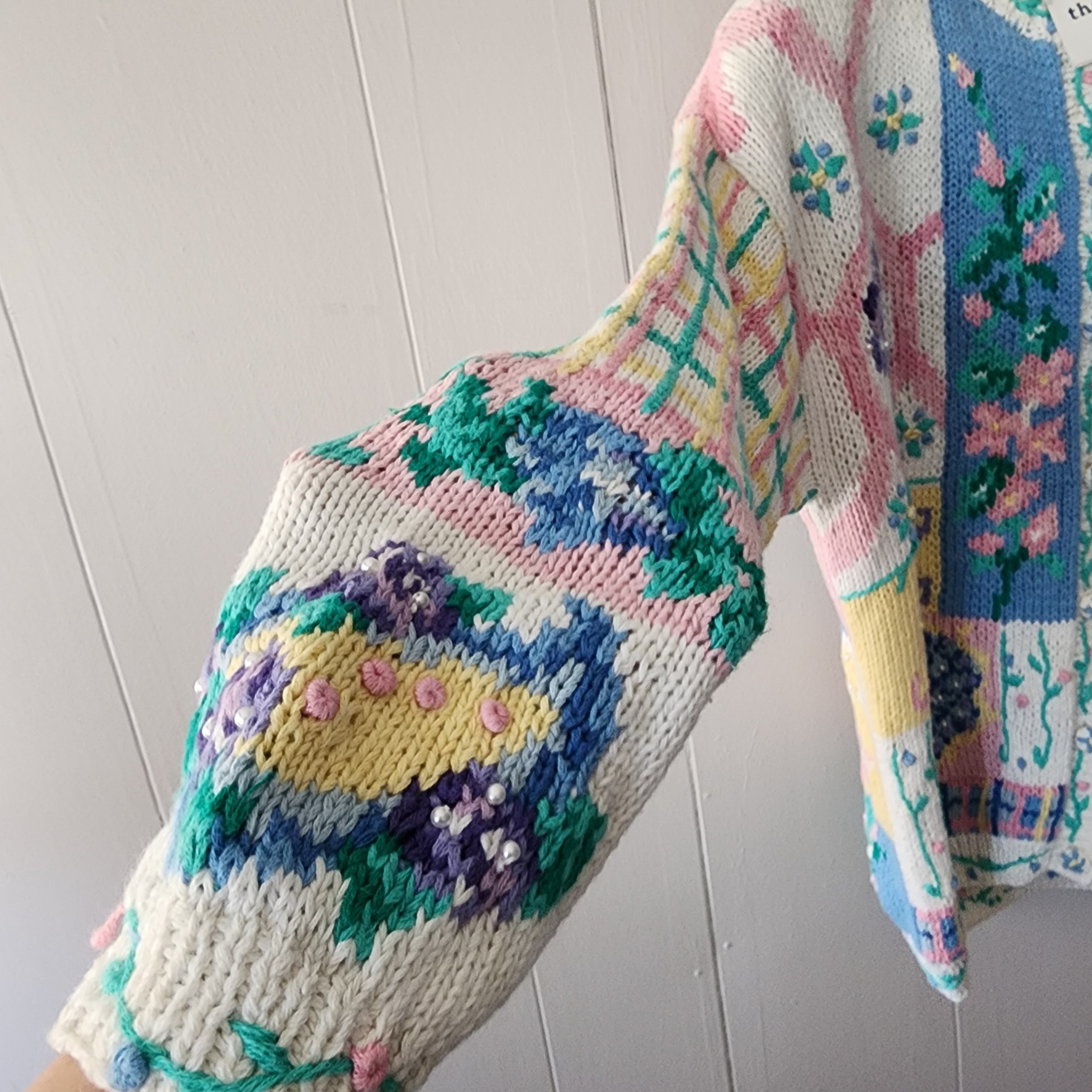 Eagle’s Eye Pastel Patchwork Floral Knit - Hello Gorgeous Threads