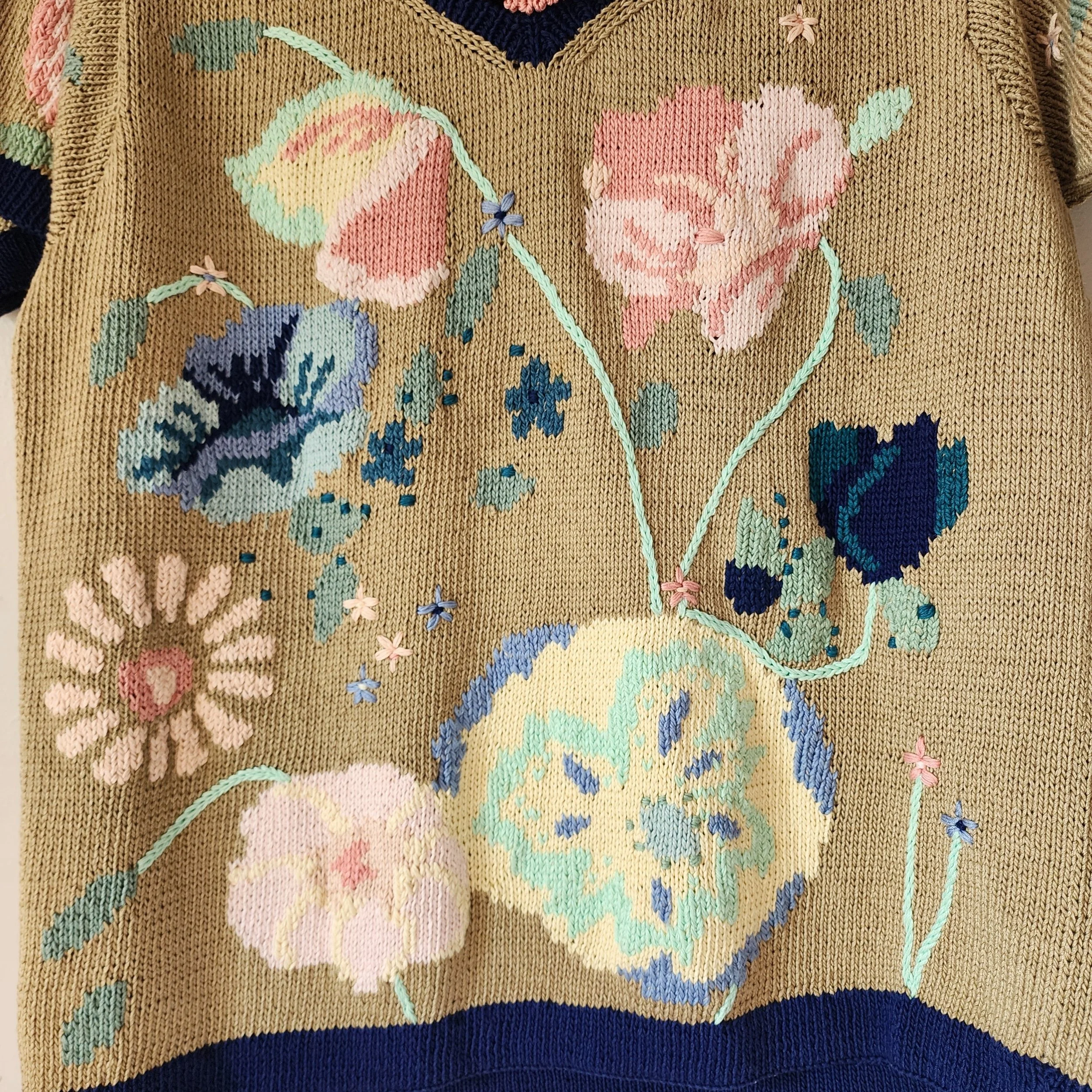 Berek Marta D Hand Knit Sweater 1992 - Hello Gorgeous Threads