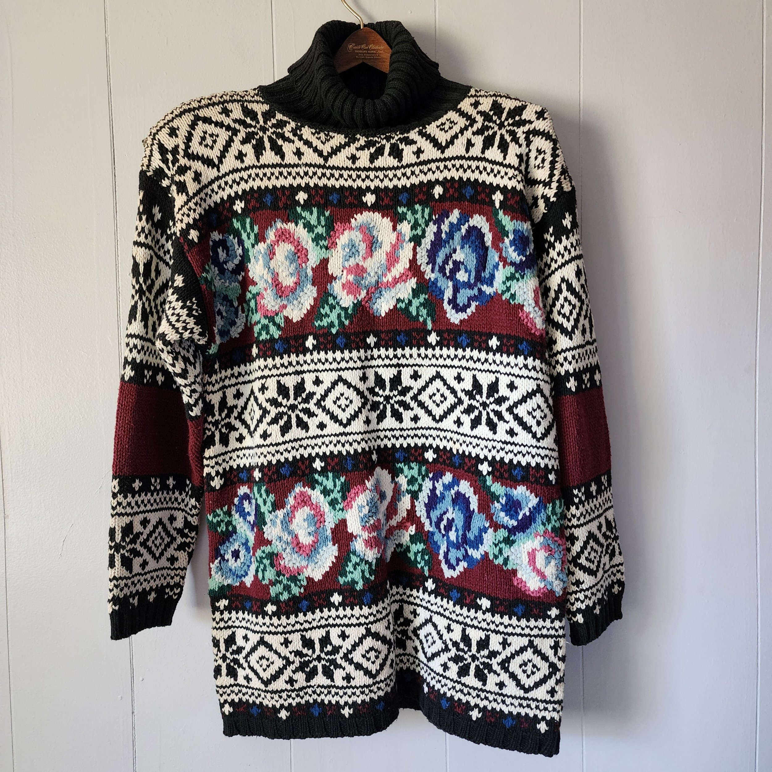 Reference Point Floral Fair Isle Knit - Hello Gorgeous Threads