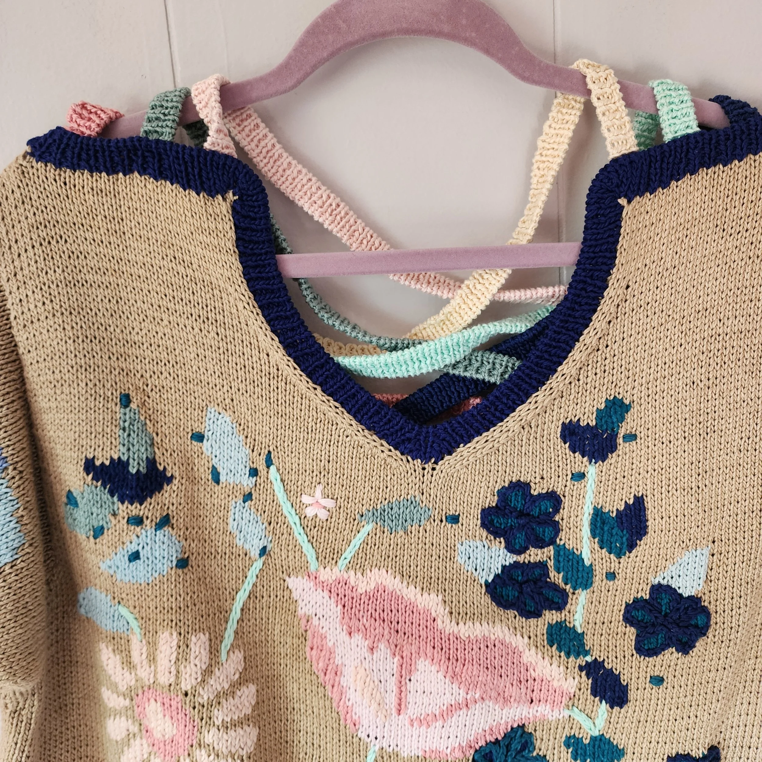 Berek Marta D Hand Knit Sweater 1992 - Hello Gorgeous Threads