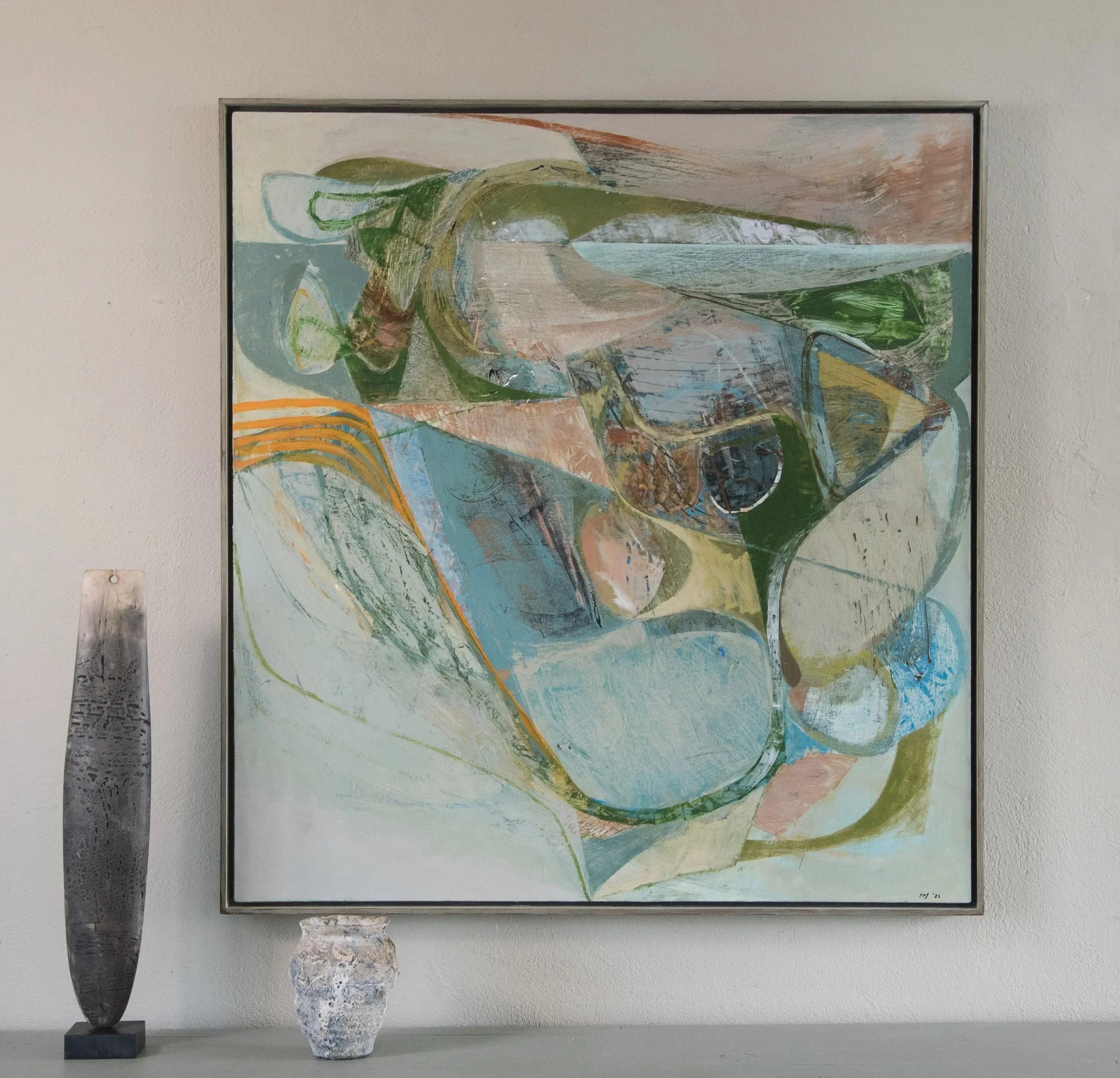 From Durlston. Acrylic on Canvas 107 x 100cm