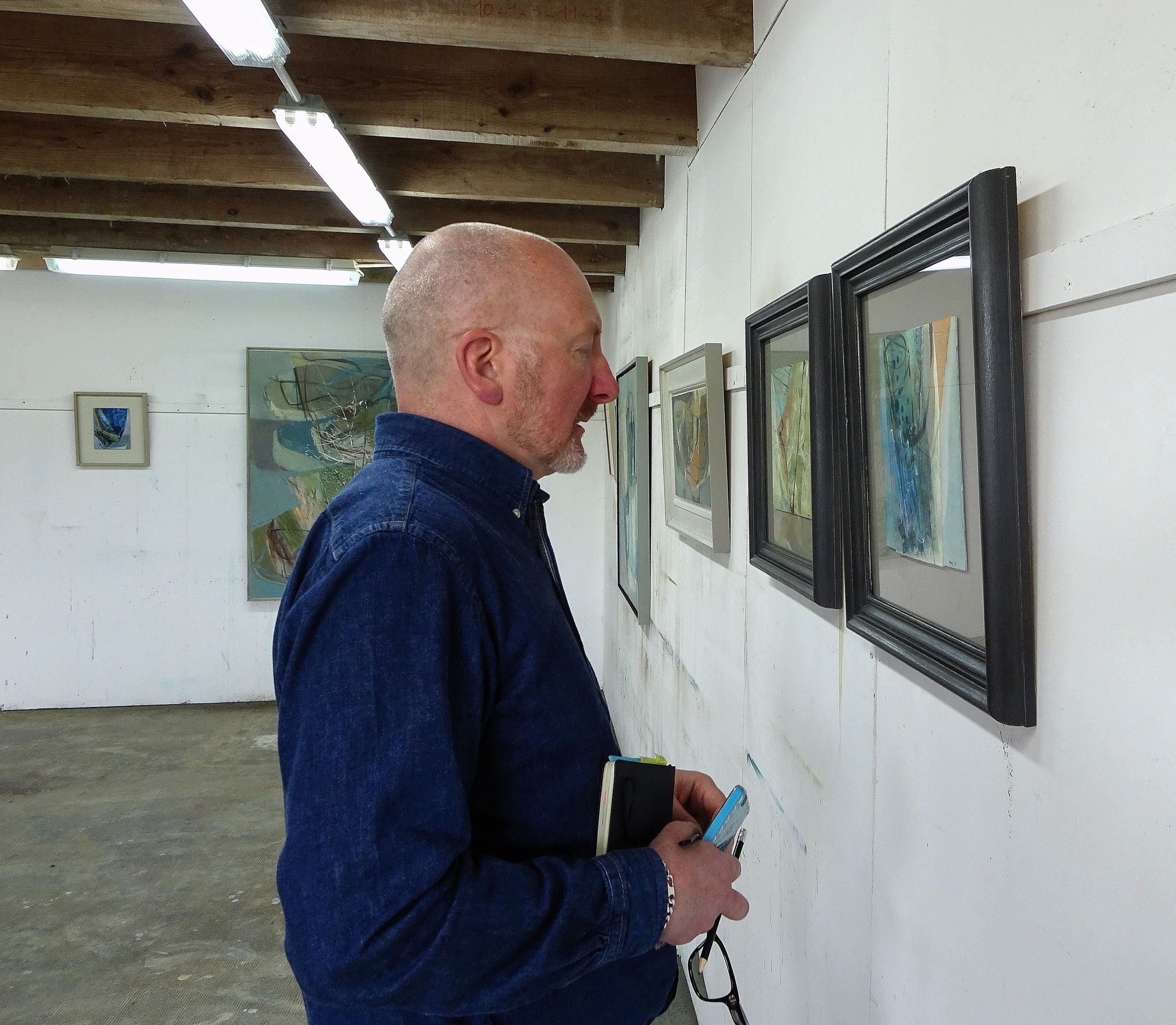 Dr. Ian Massey studio visit for 'Marks of Passage' solo exhibition 2016