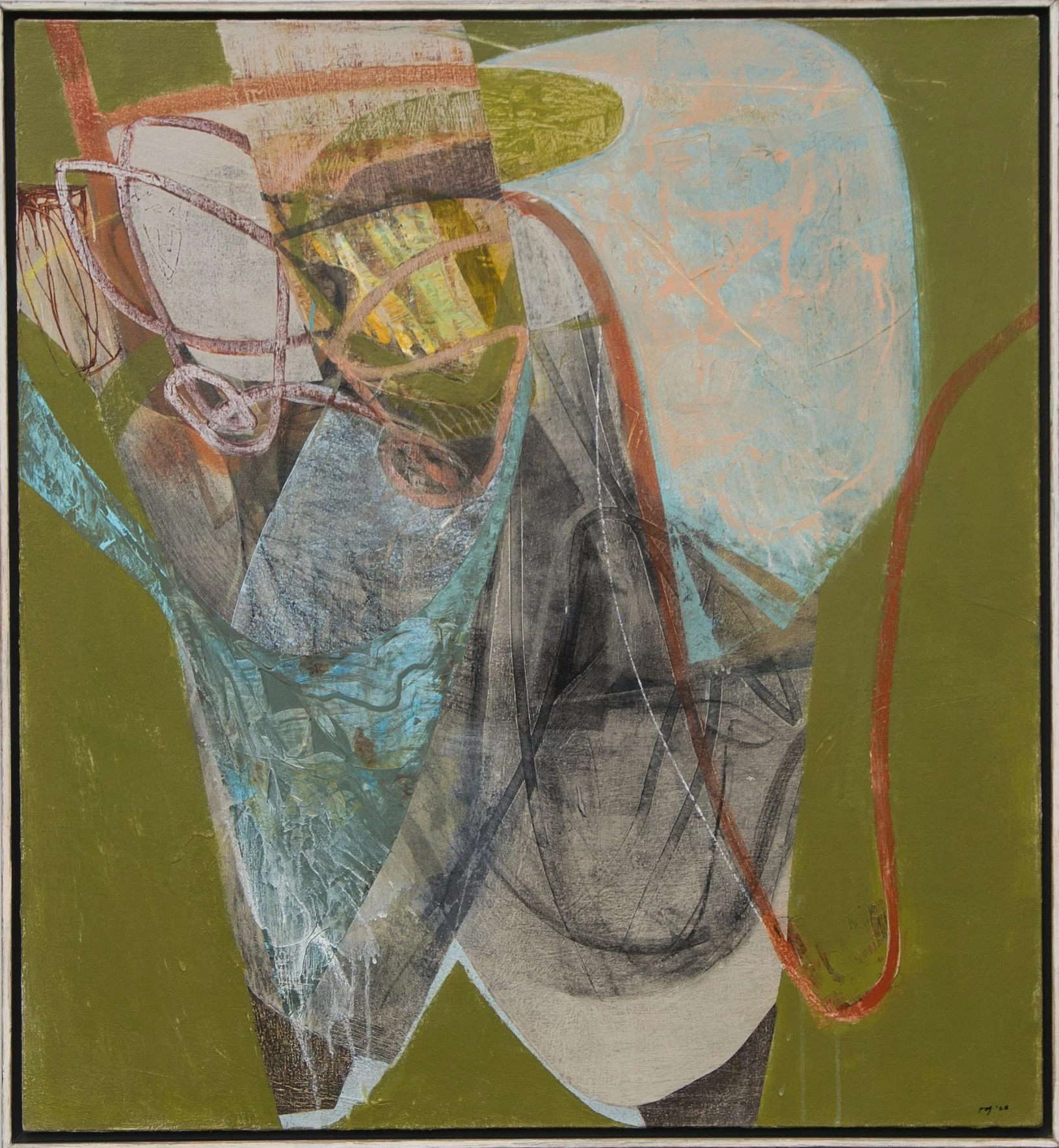 Heath Paths & Ponds. Acrylic on Canvas 100cm x 92cm
