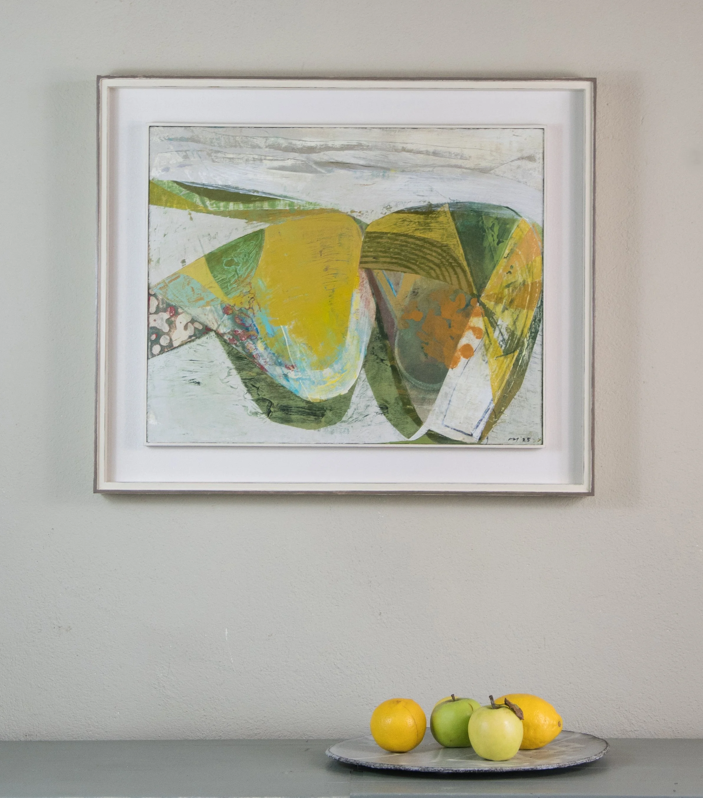 Round Down. Acrylic on Canvas laid to Board 41cm x 51cm