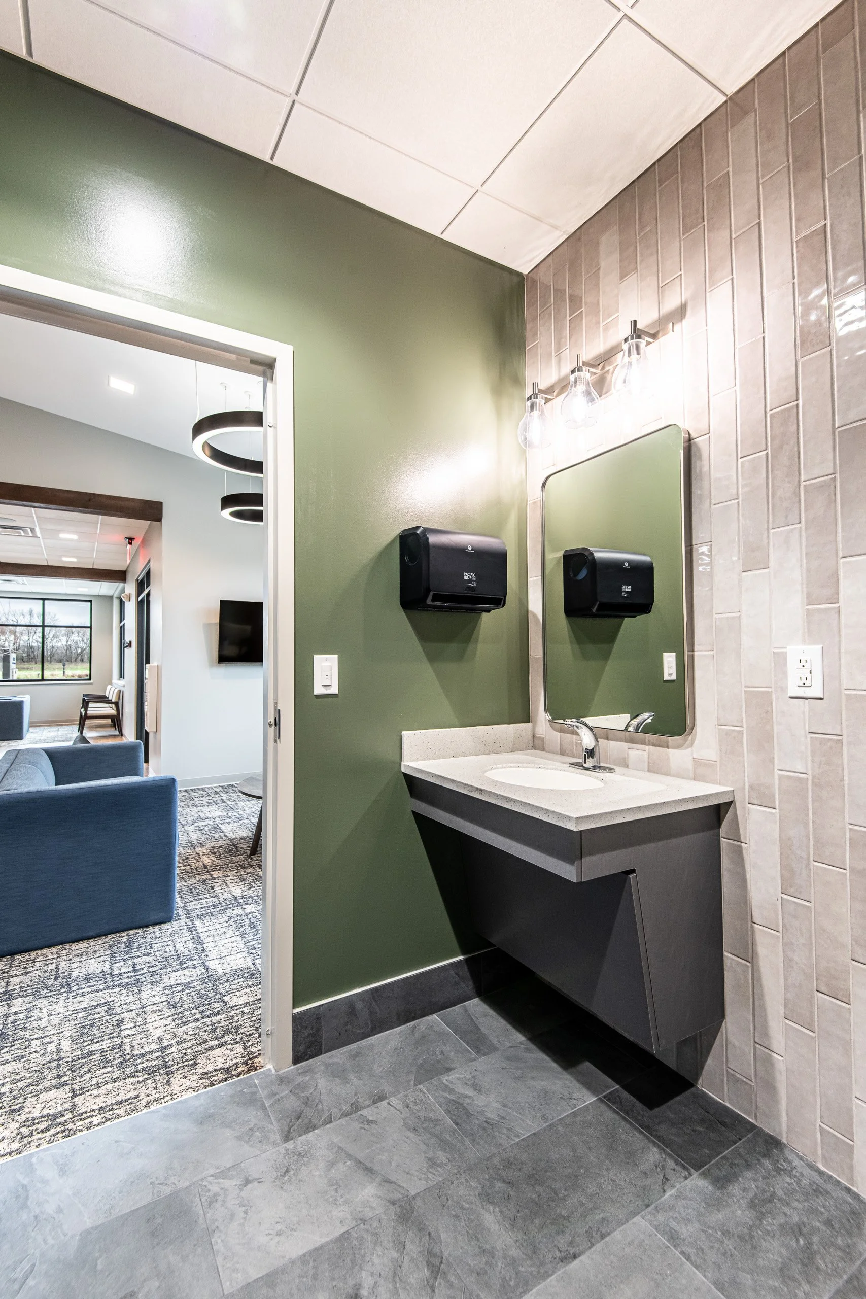 Merry Family Dentistry Waiting Room with bathroom