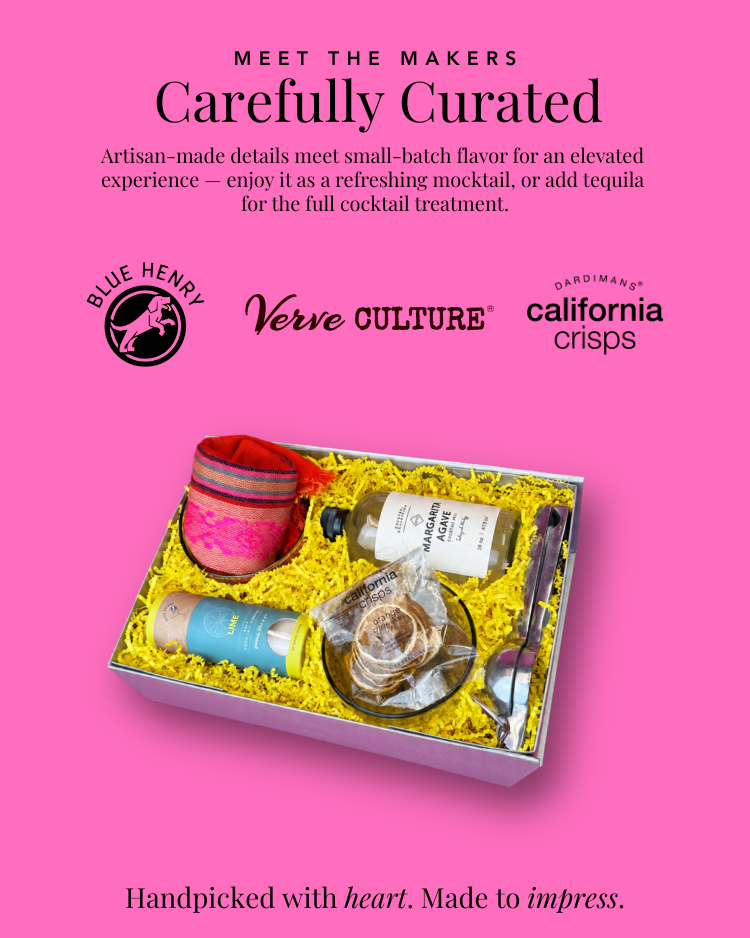 Small brands featured in On The Rocks, including Blue Henry, Verve Culture, and Dardiman's California Crisps