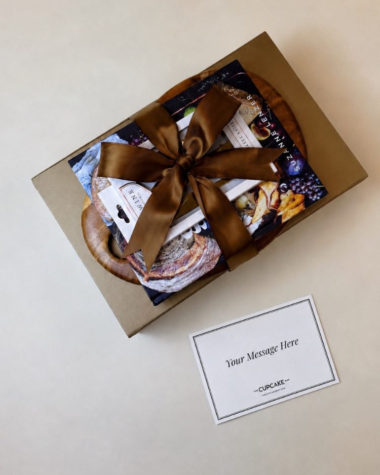 Countryside Graze is gift wrapped in a luxe magnetic gift box with satin ribbon and a handwritten notecard.