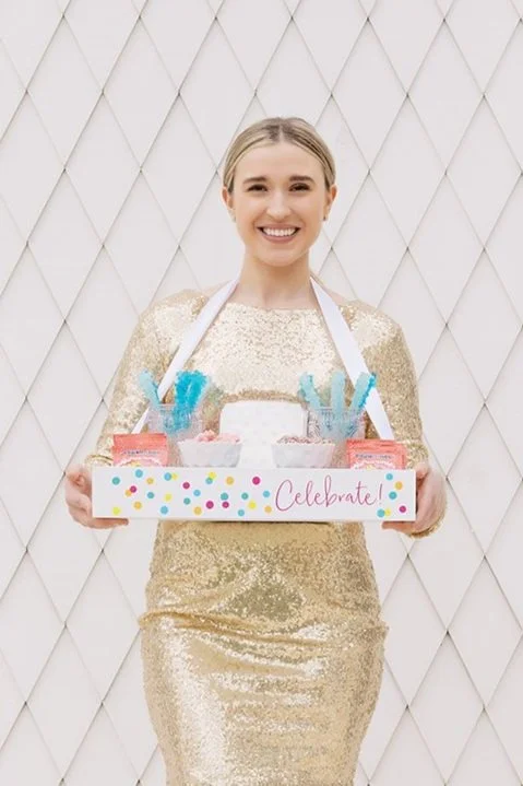 Custom branded roaming treats tray, full of fan favorite sweets to choose from