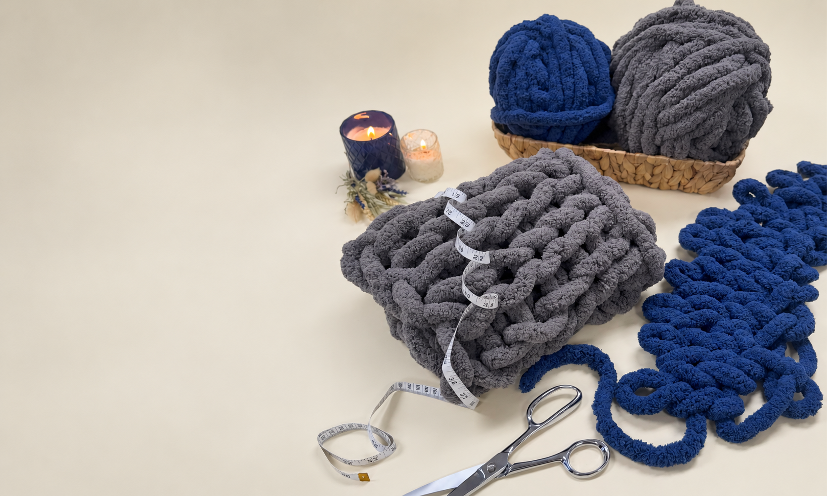 Knitting a Chunky Blanket
