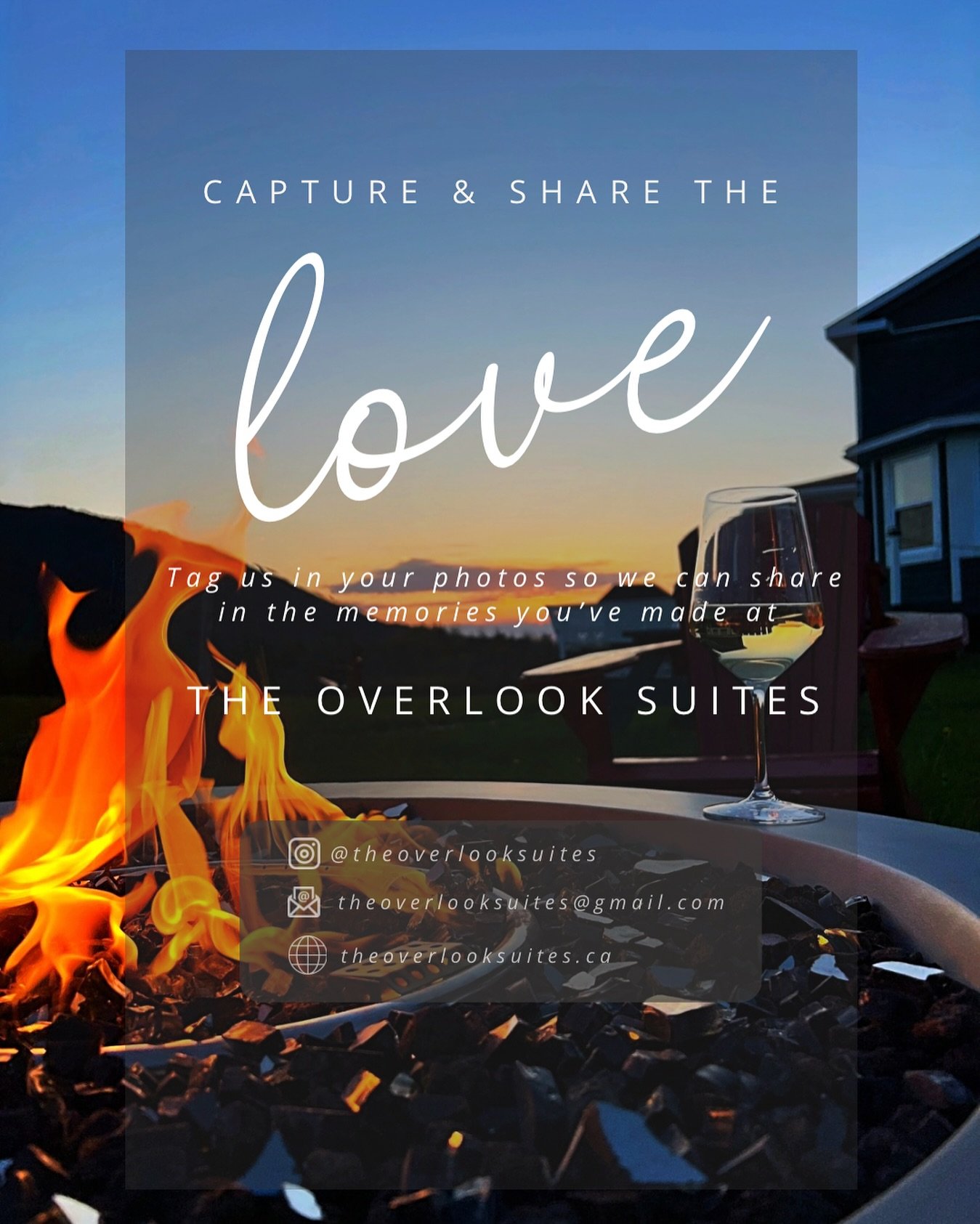 Are you staying with us at The Overlook Suites? 

Don&rsquo;t forget to send us, tag us, or share with us your photos and videos of staying at our property so we can share the love and share in your new memories! 

We have and continue to put our tim